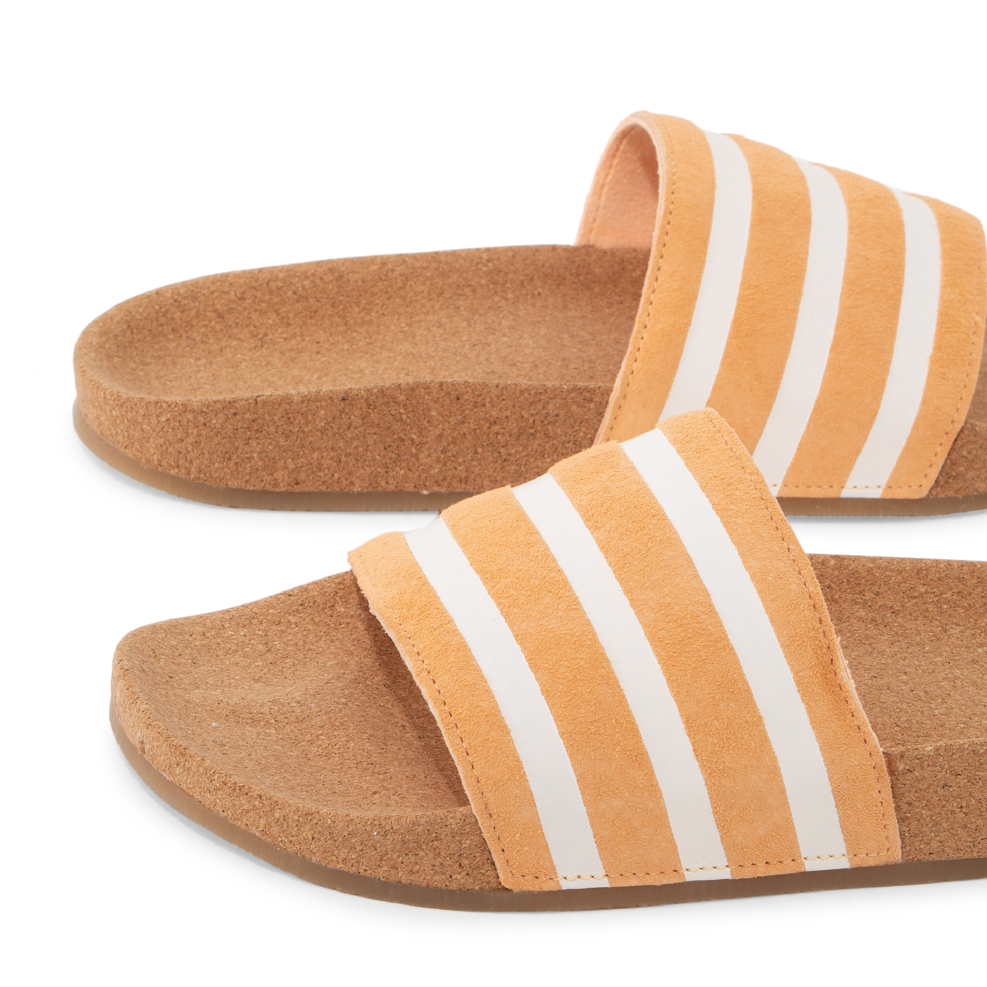 

Adilette cork slides, Orange