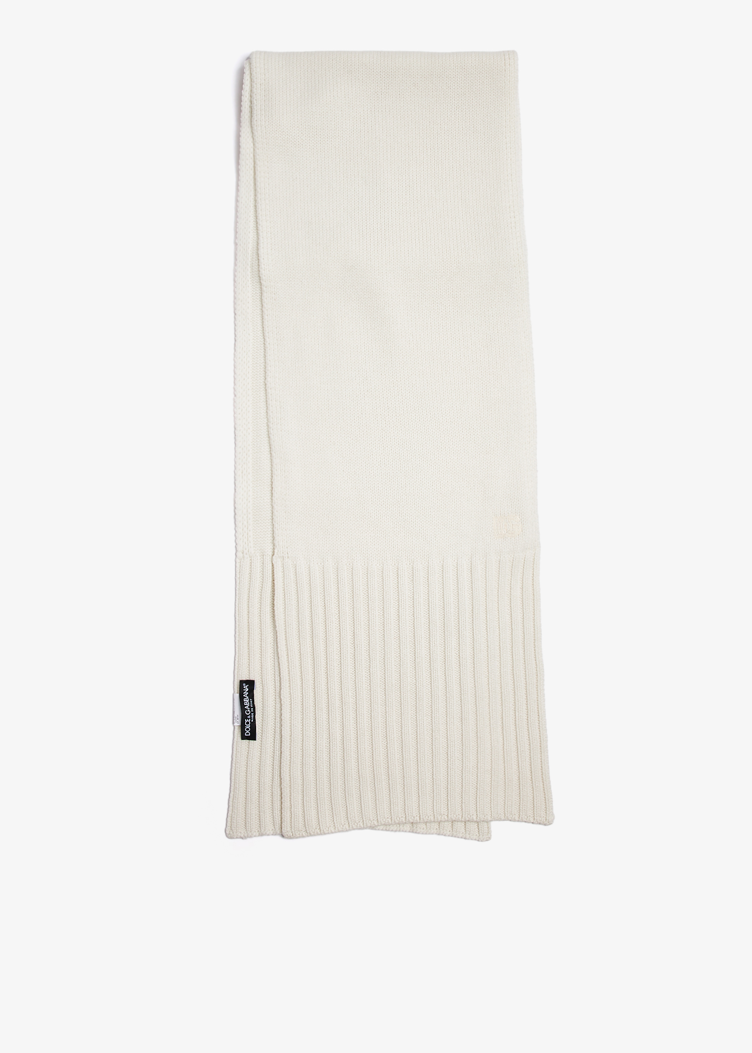 

Knitted scarf, White