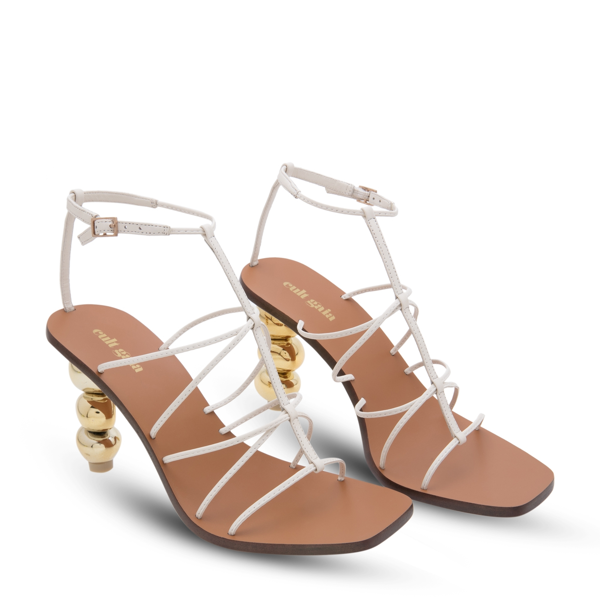 

Pietra sandals, White