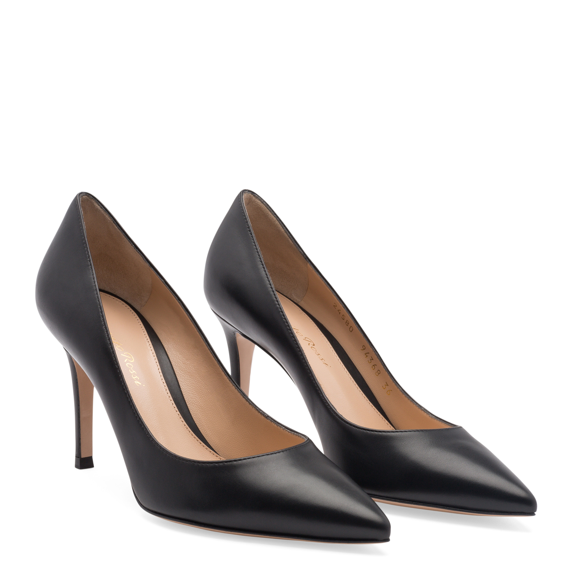 

Gianvito leather pumps, Black