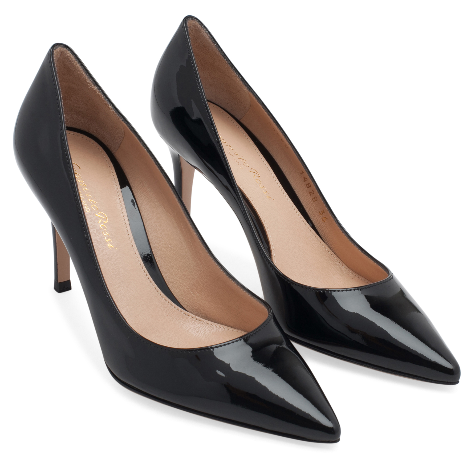 

Patent leather pumps, Black