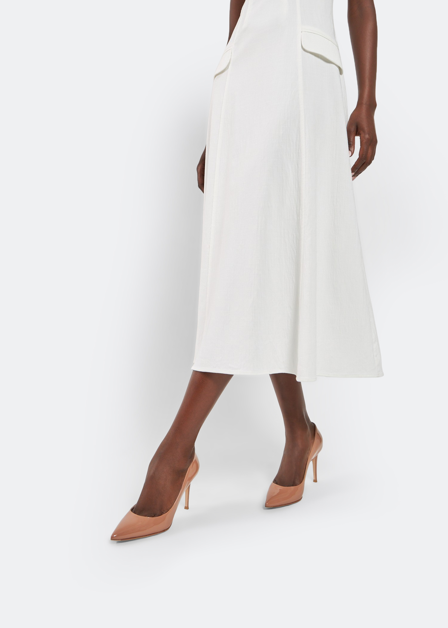 

Gianvito patent leather pumps, Beige