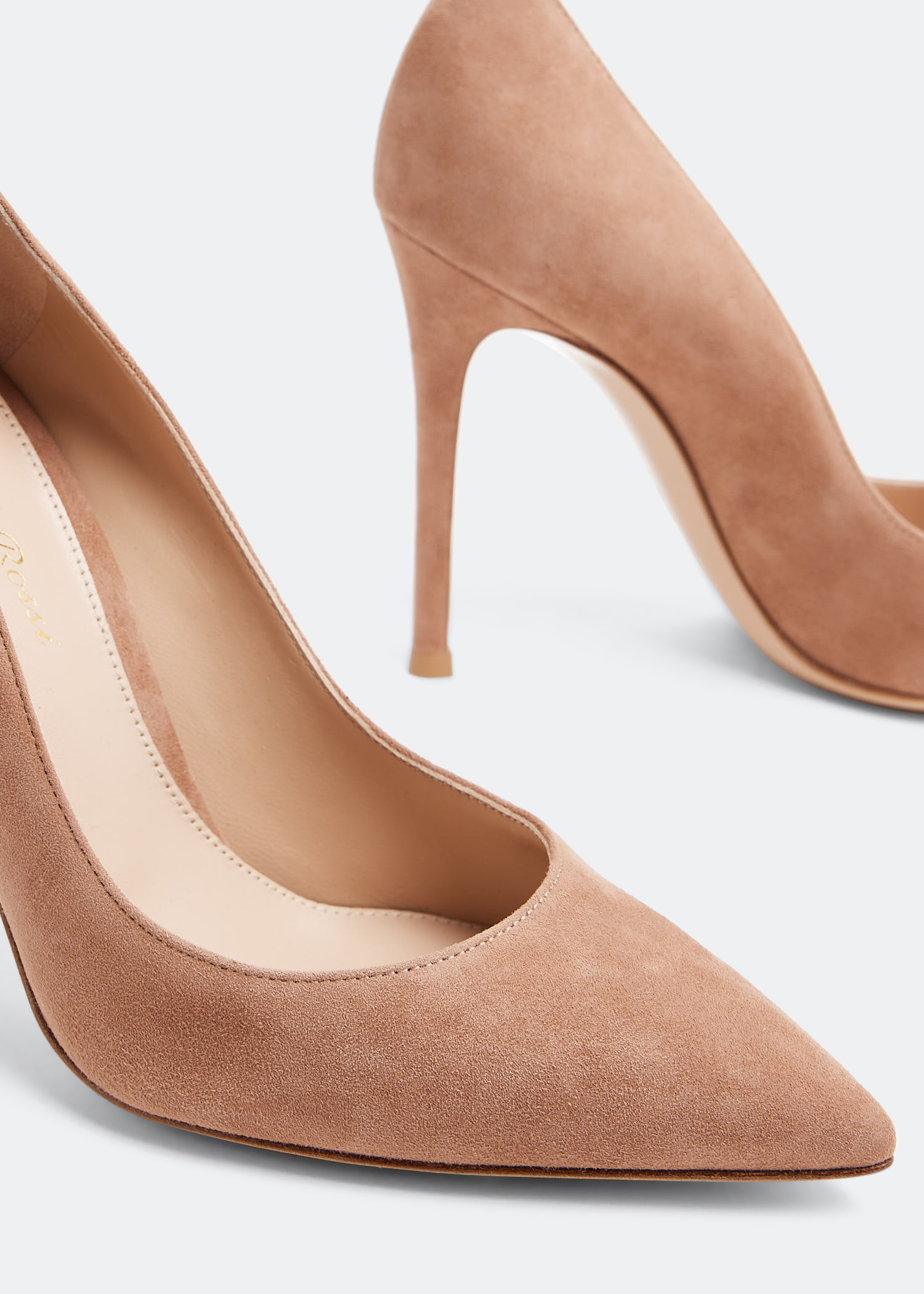 

Gianvito suede pumps, Beige