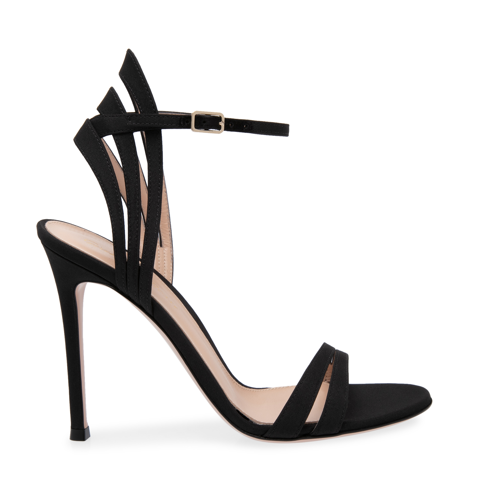 

Satin sandals, Black