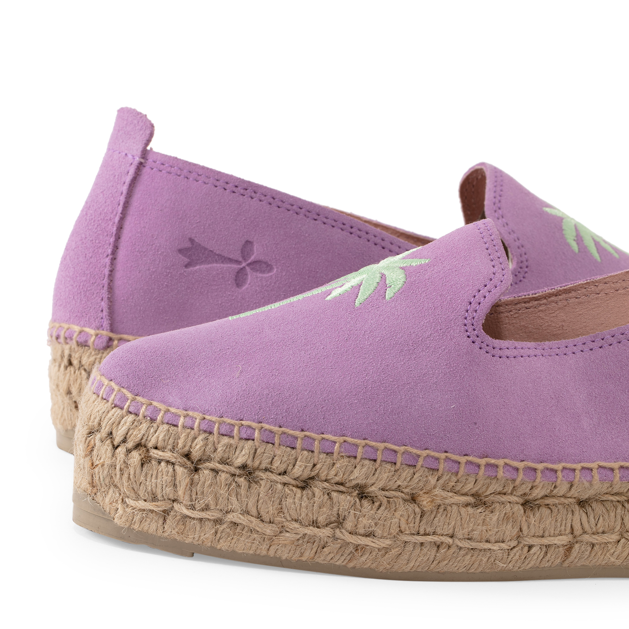 

Palm Springs suede espadrilles, Purple