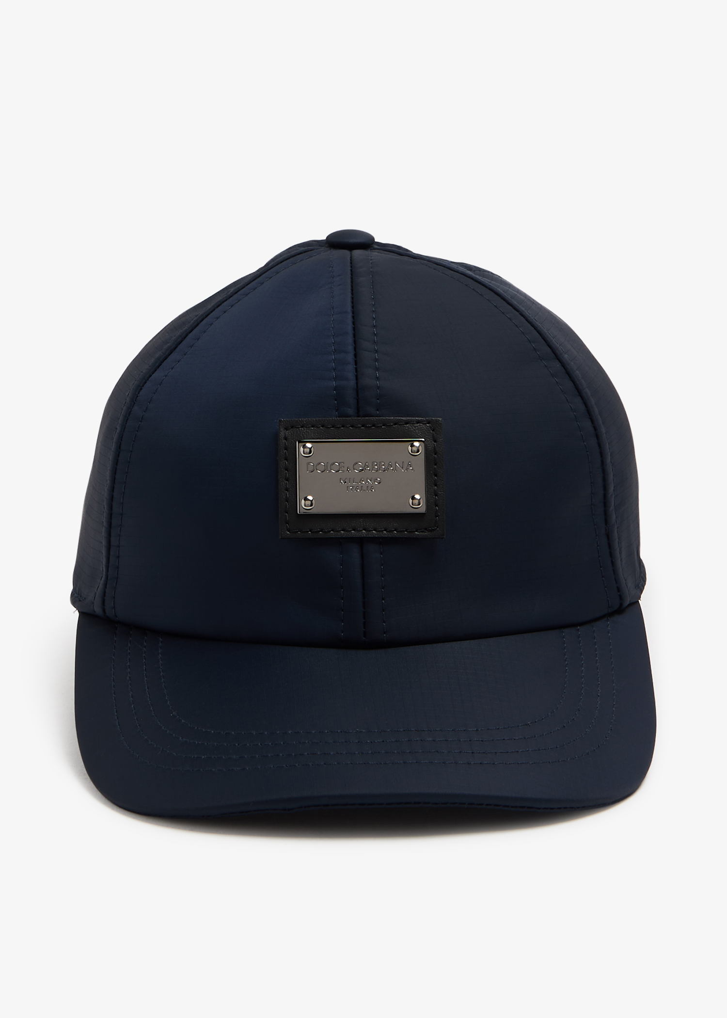 

Logo nylon baseball cap, Blue