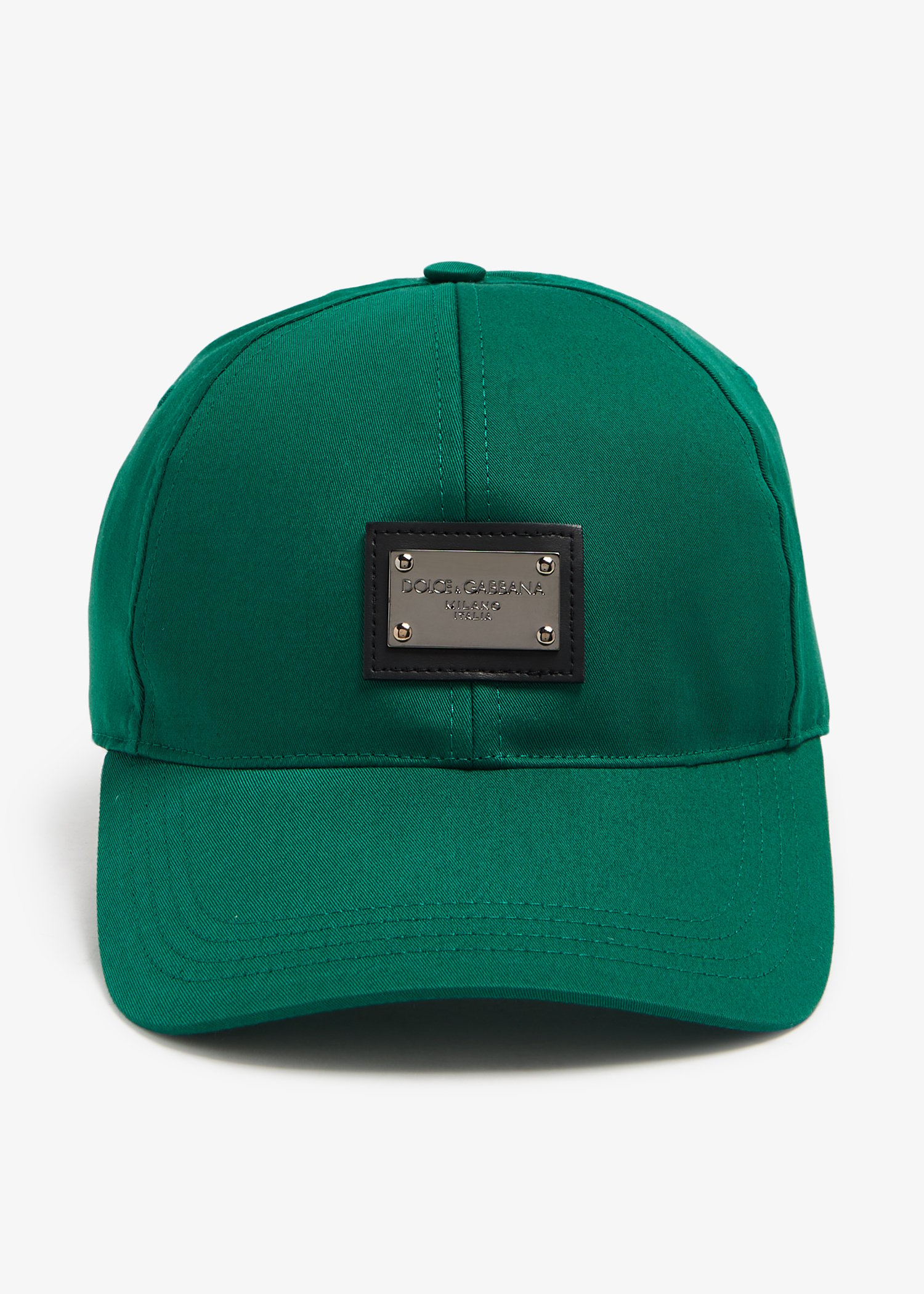 

Logo cotton baseball cap, Green