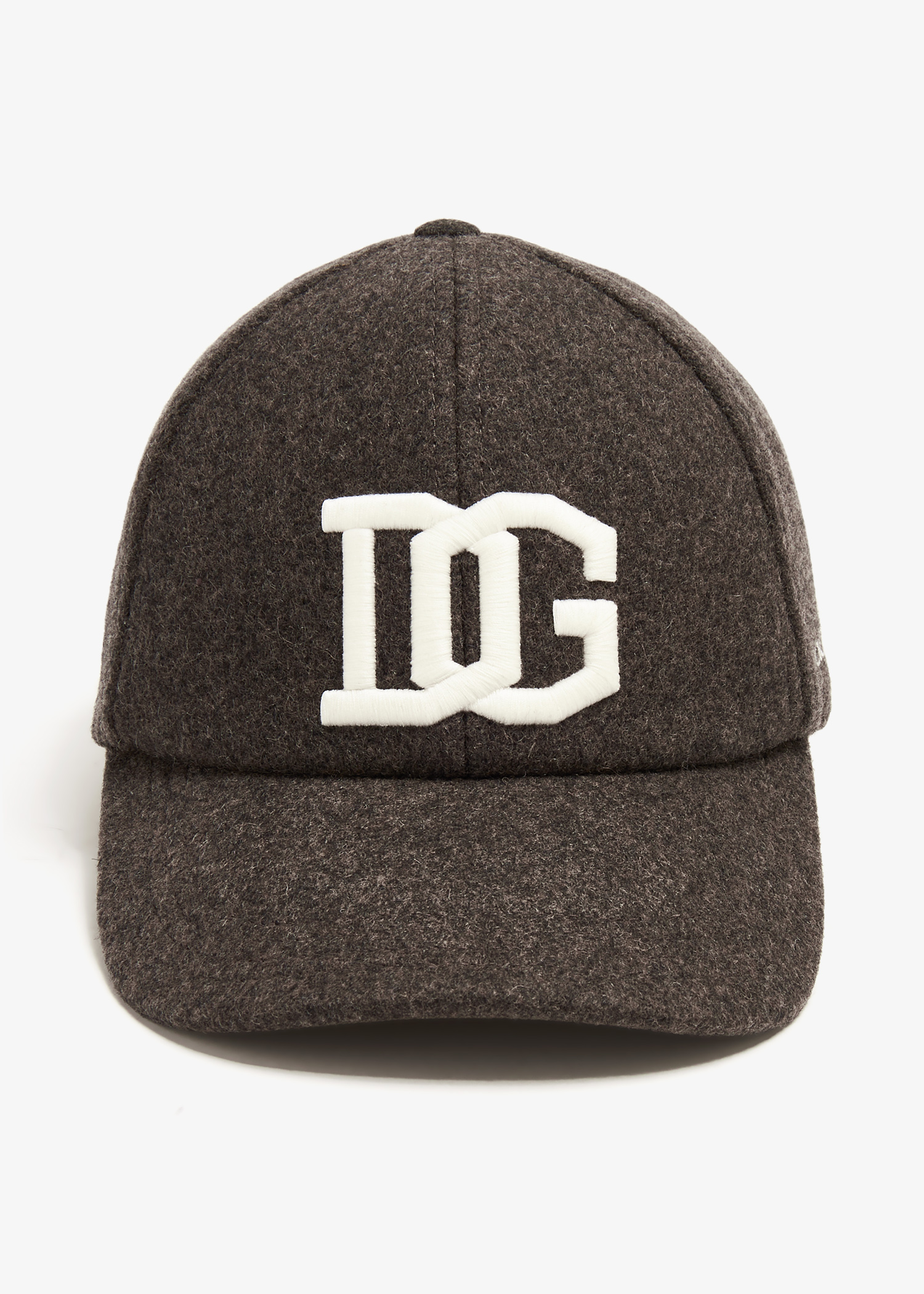 

DG embroidered wool cap, Brown