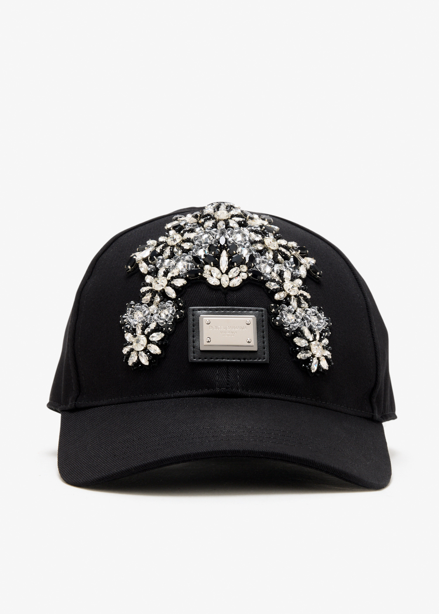 

Cotton drill baseball cap, Black