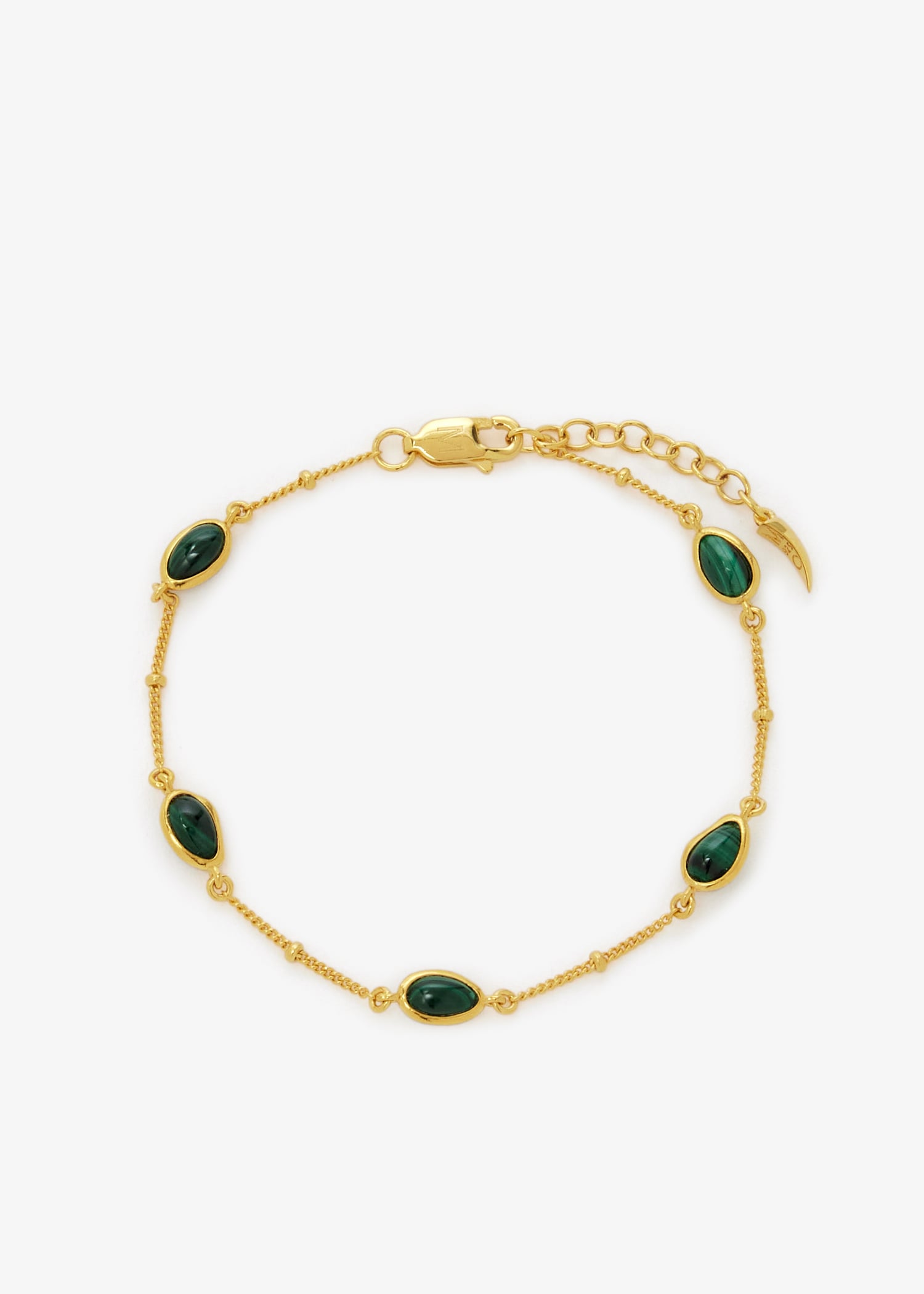 

Magma gemstone charm bracelet, Gold