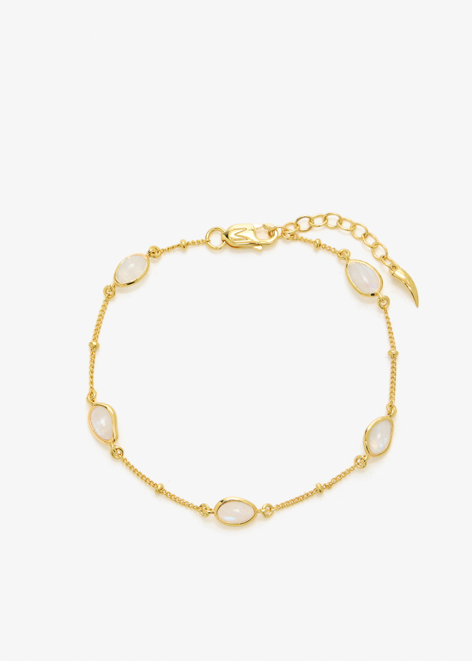 

Magma gemstone charm bracelet, Gold