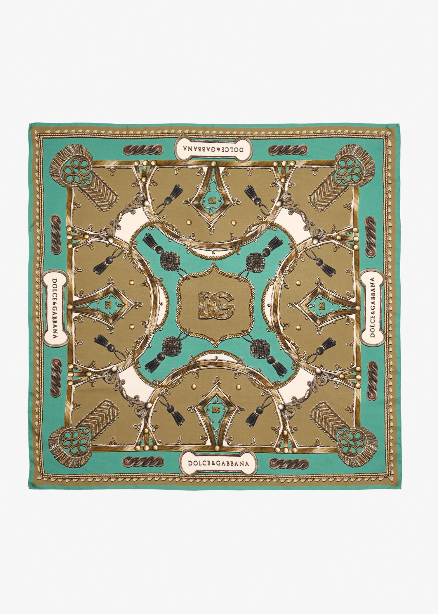 

Cargo-print silk twill scarf, Printed