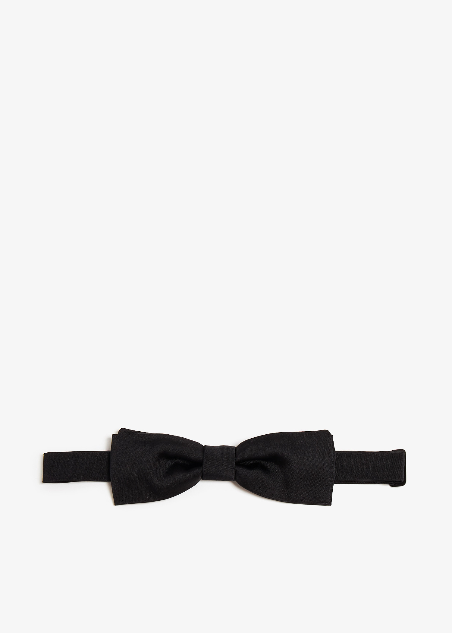 

Silk satin bow tie, Black