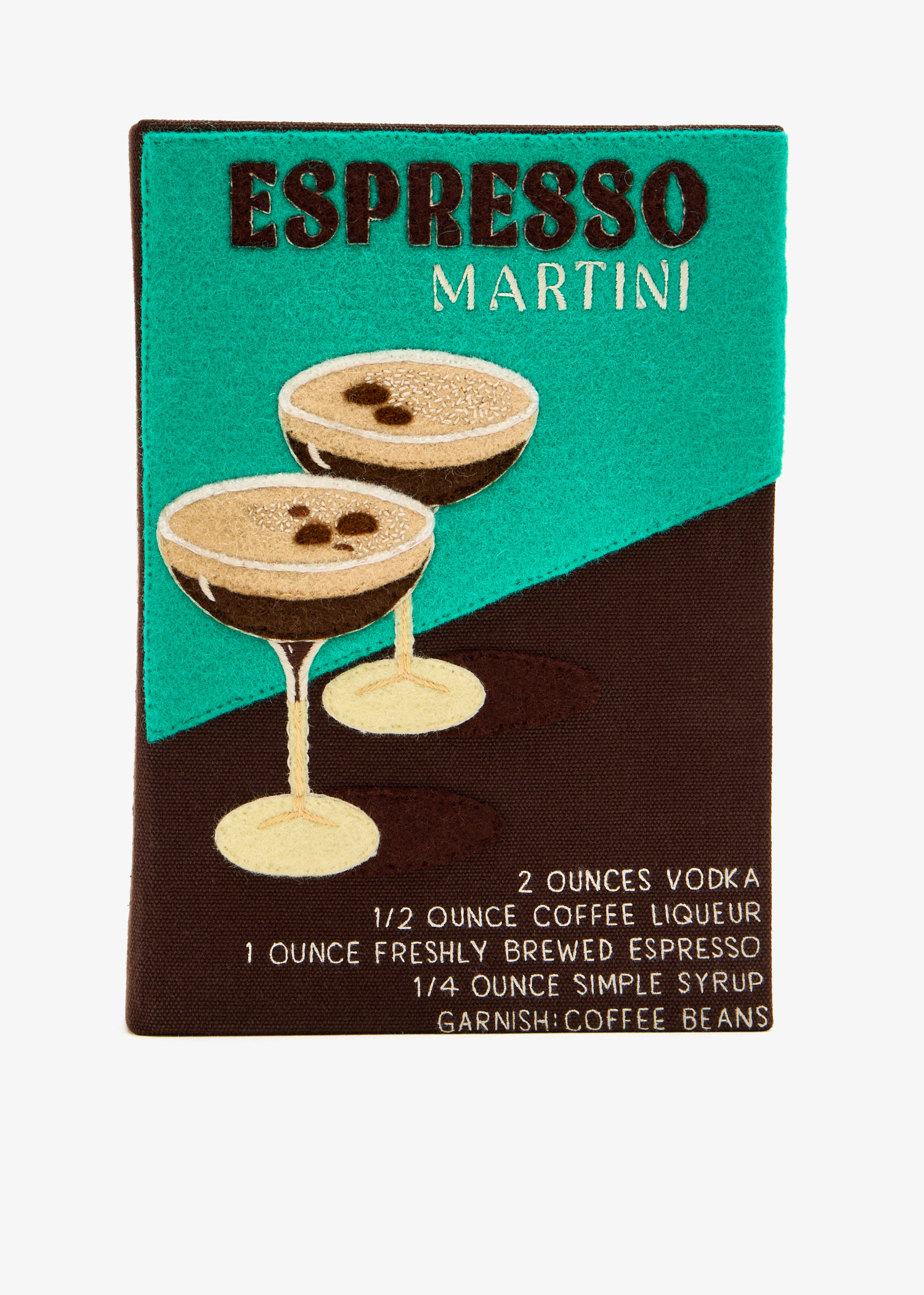 

Expresso Martini book clutch, Brown