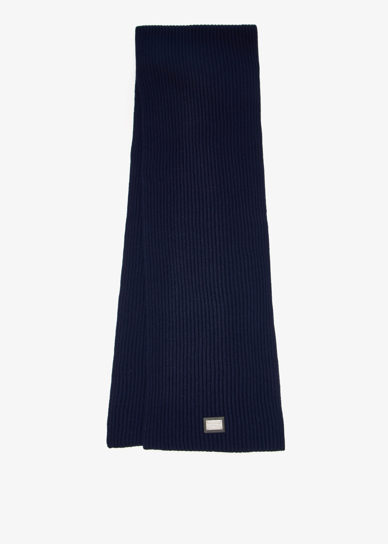 

DG patch wool scarf, Navy