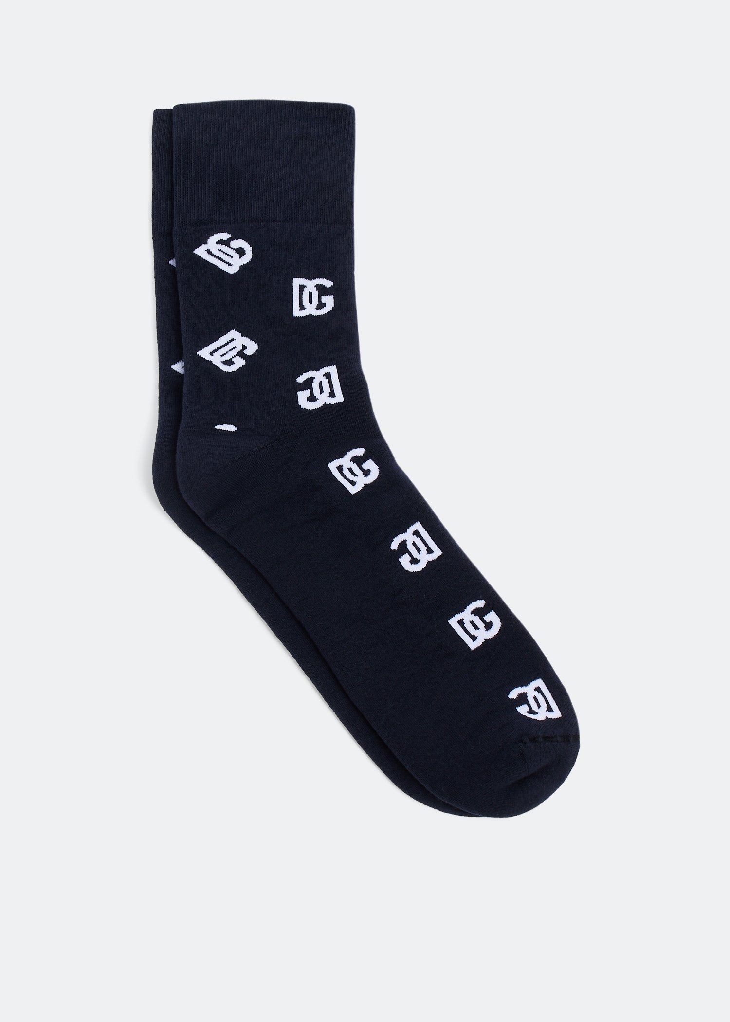 

DG Monogram socks, Black