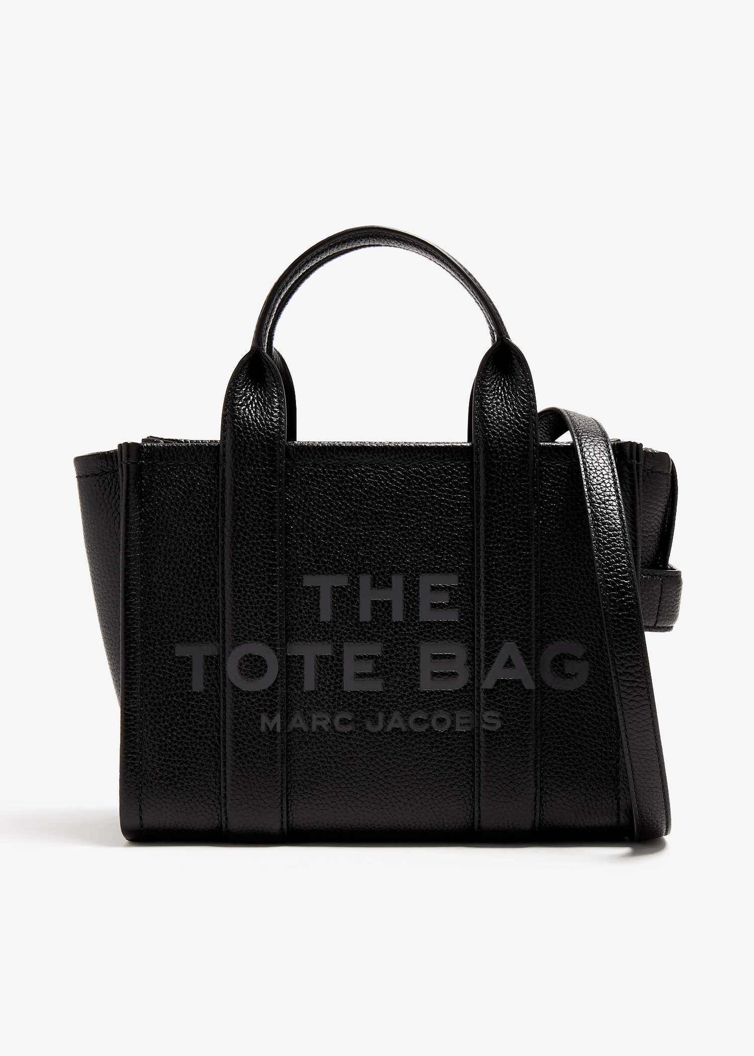 

The Leather small tote bag, Black