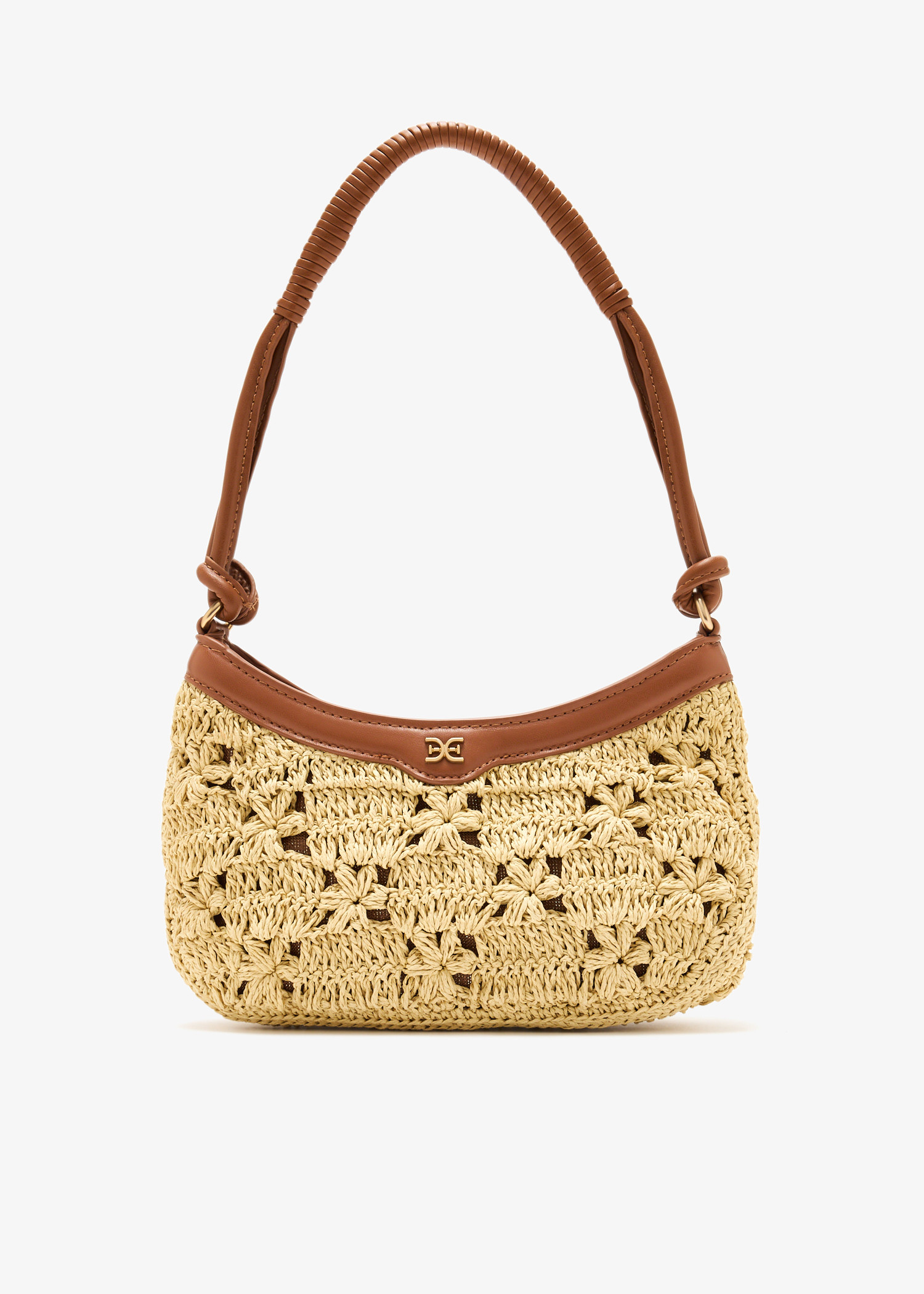 

Layla Floral shoulder bag, Beige