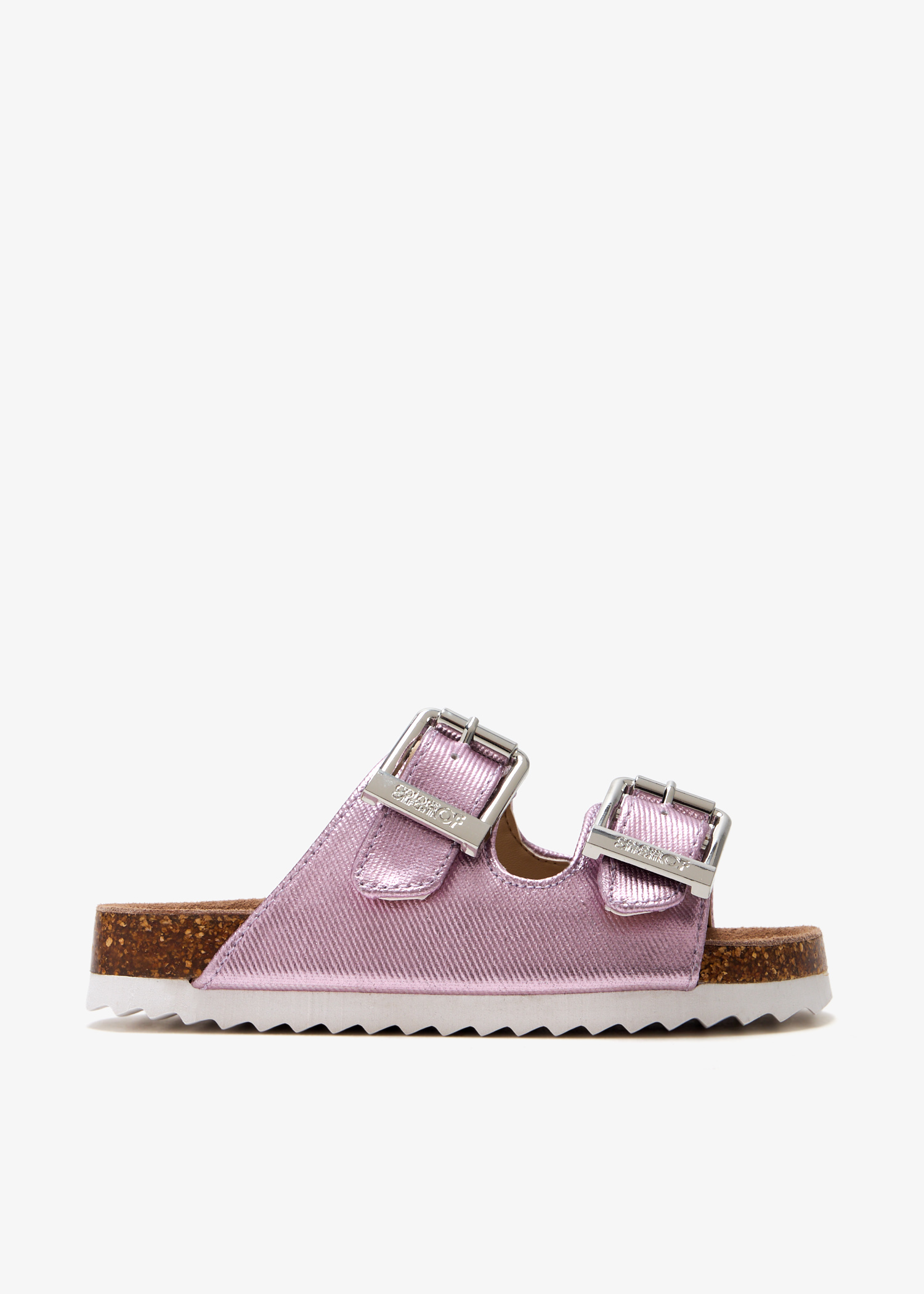 

Laminated sandals, Pink