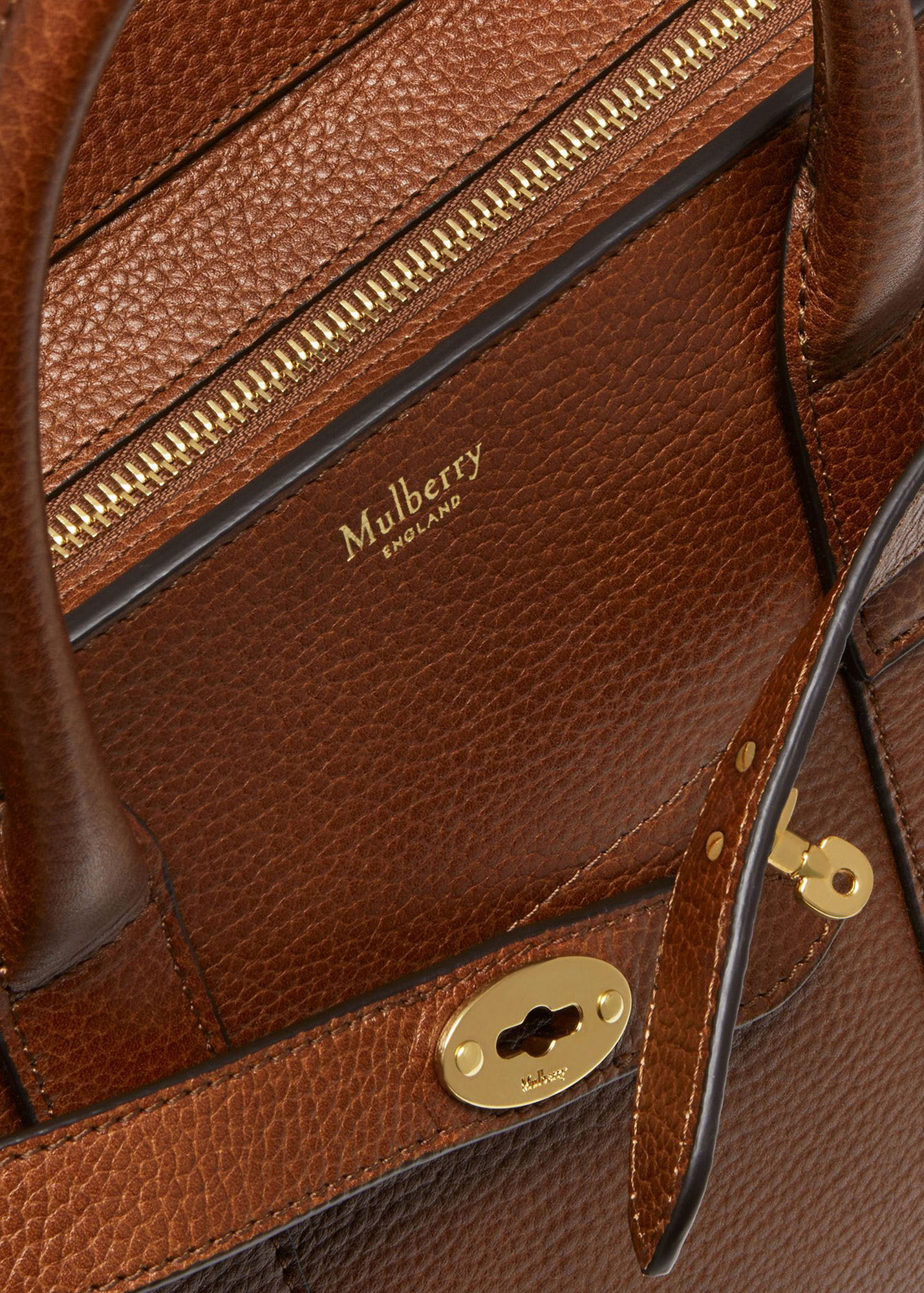 

Bayswater small zipped tote bag, Brown