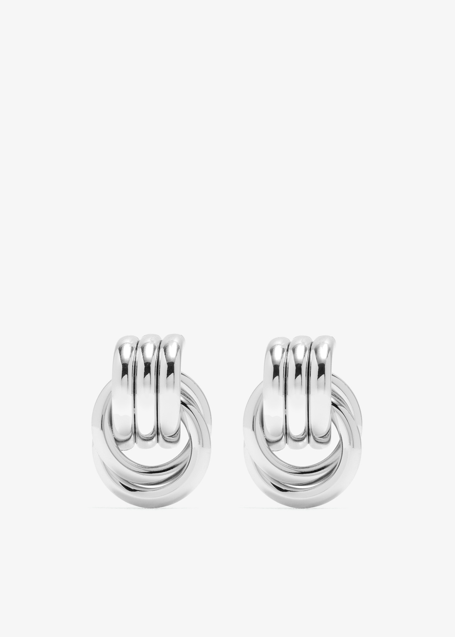 

Micro Knot earrings, Silver
