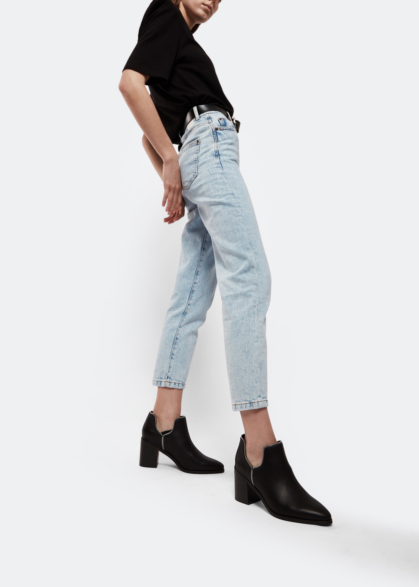 

Huntley I leather boots, Black