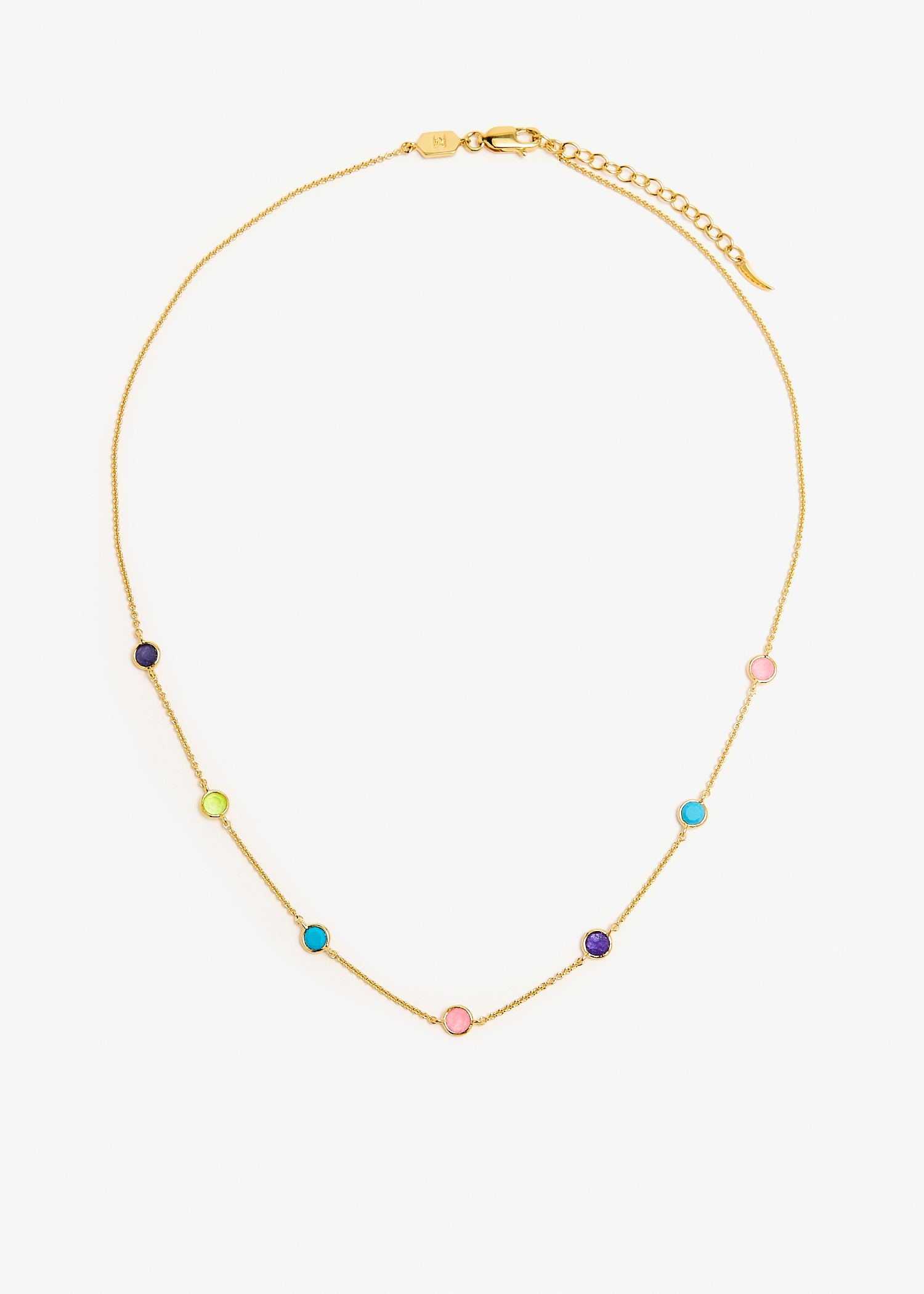 

Hot rox multi gemstone choker, Gold