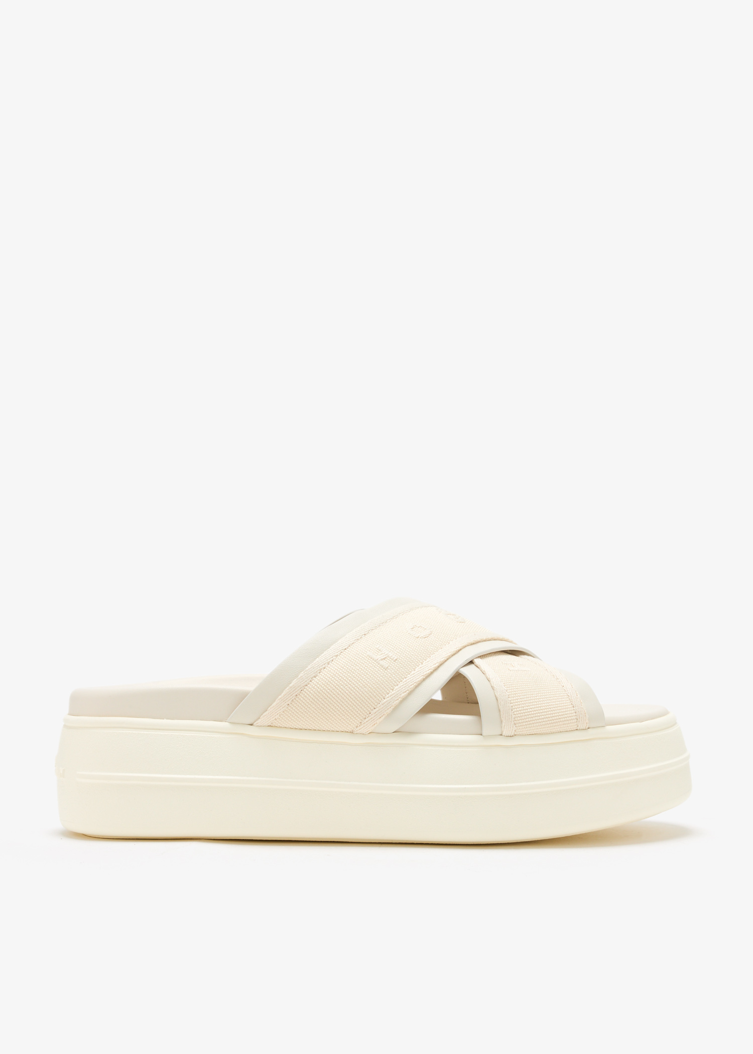 

Skyscraper sandals, Cream