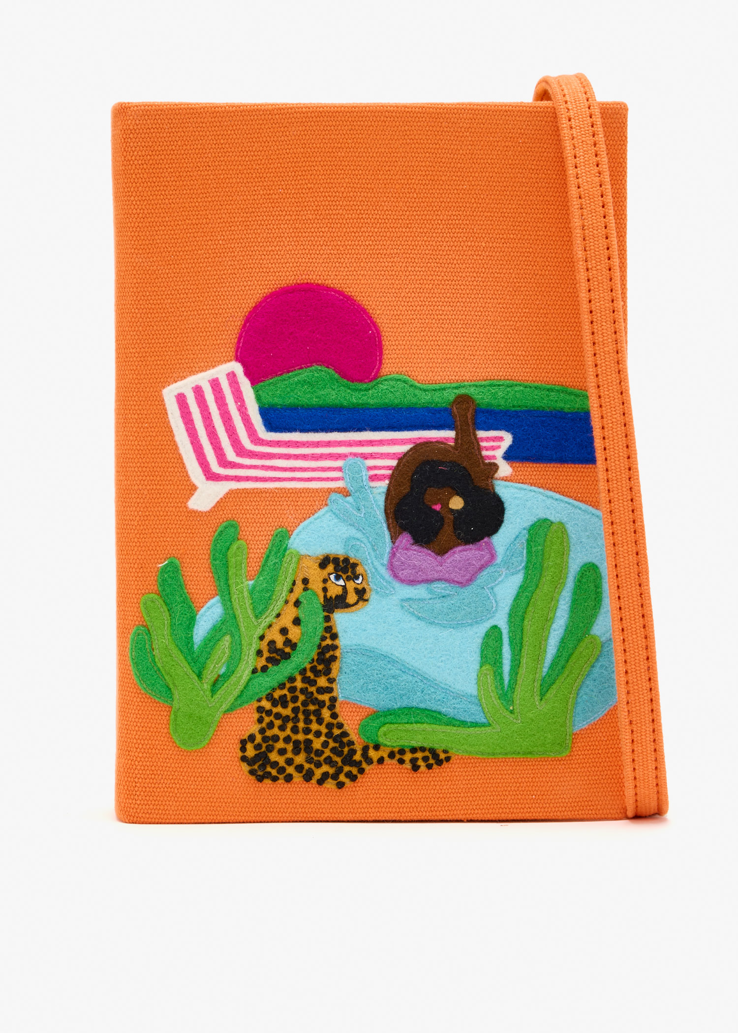 

Leo by a Pool book clutch, Orange