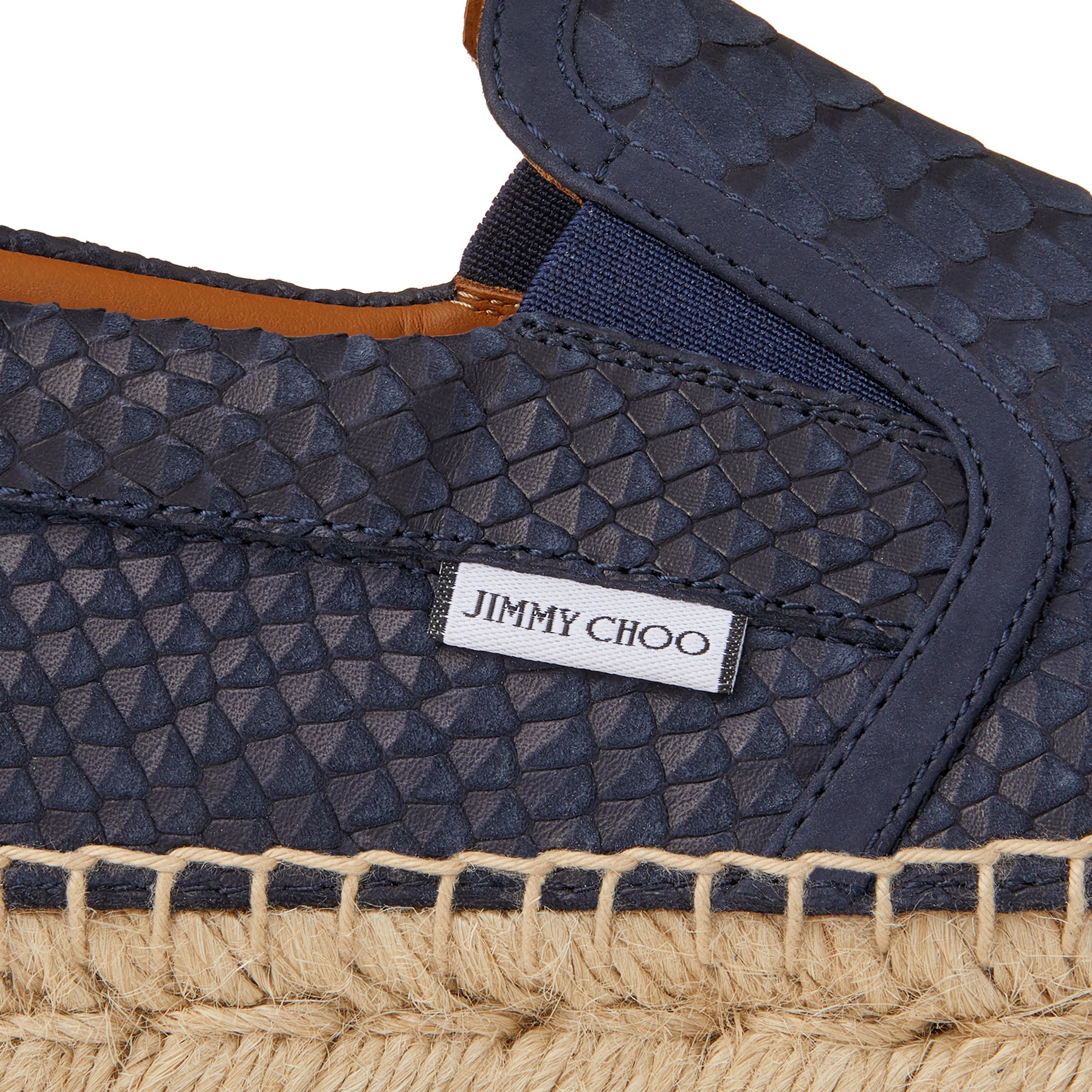 

Vlad snake-embossed espadrilles, Blue