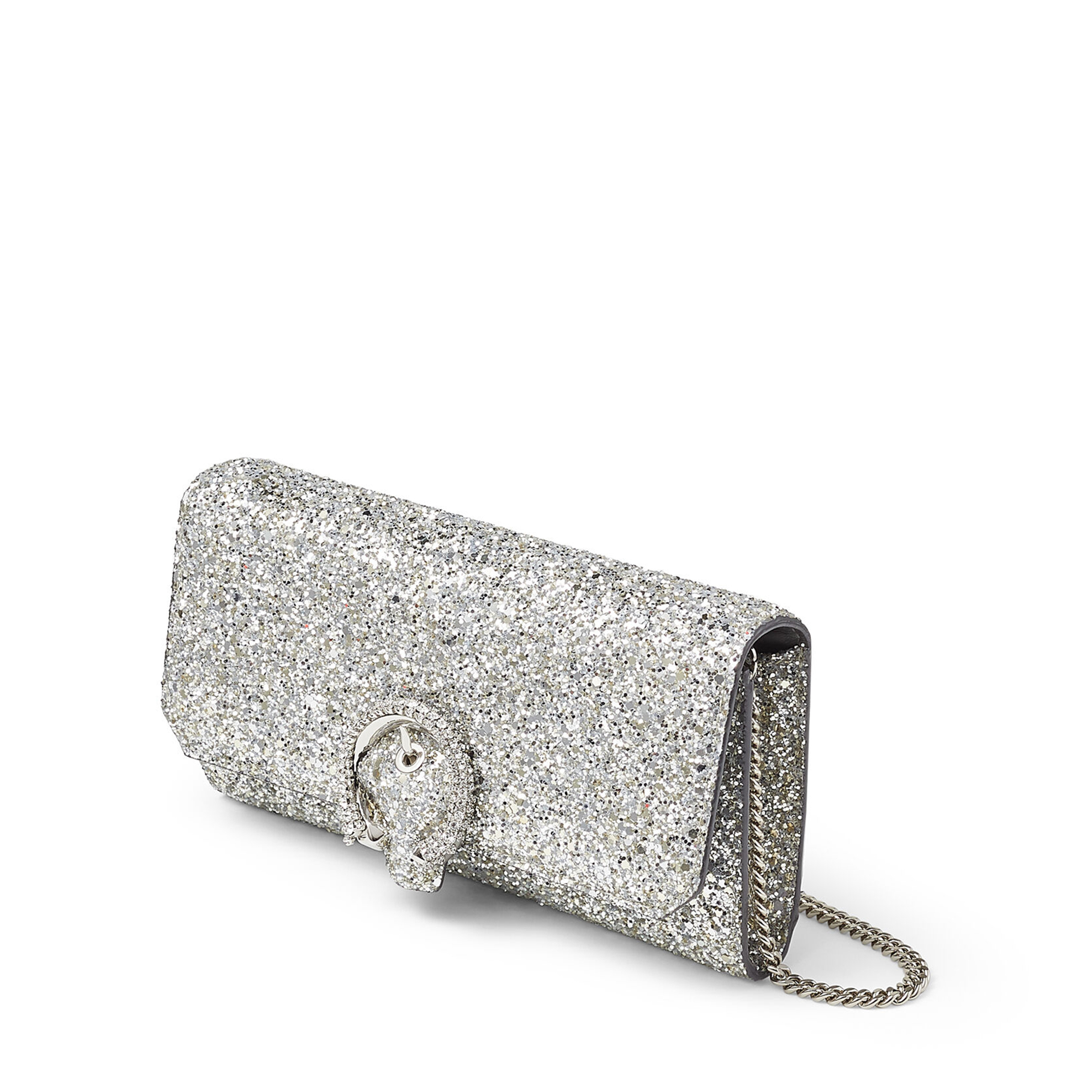 

Chain wallet mini bag, Silver