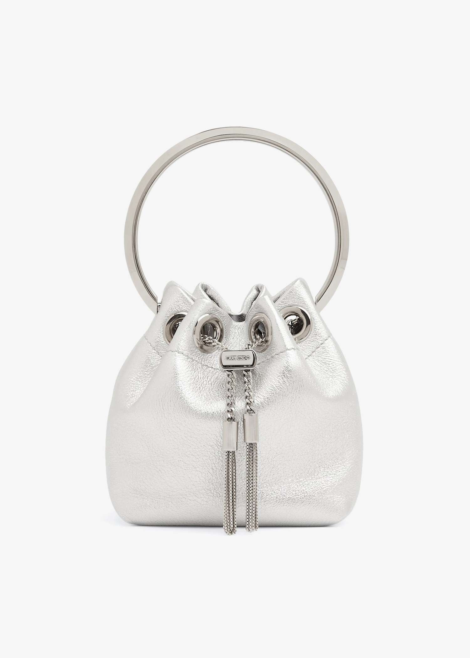 

Micro Bon Bon bucket bag, Silver