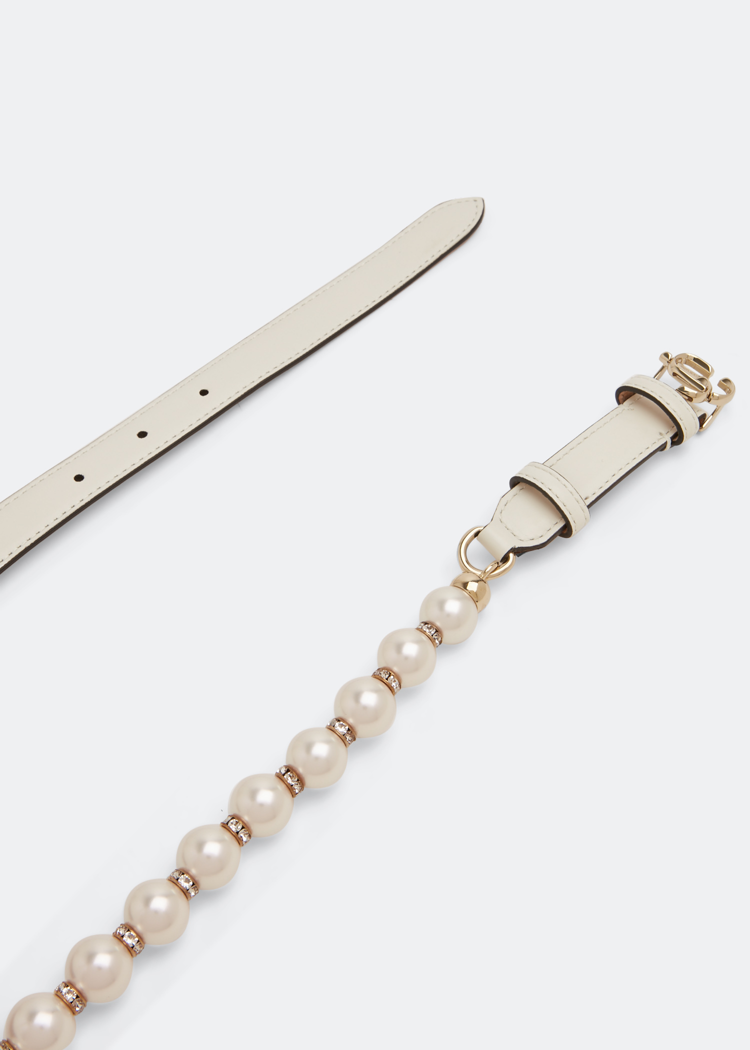 

JC Chain belt, White