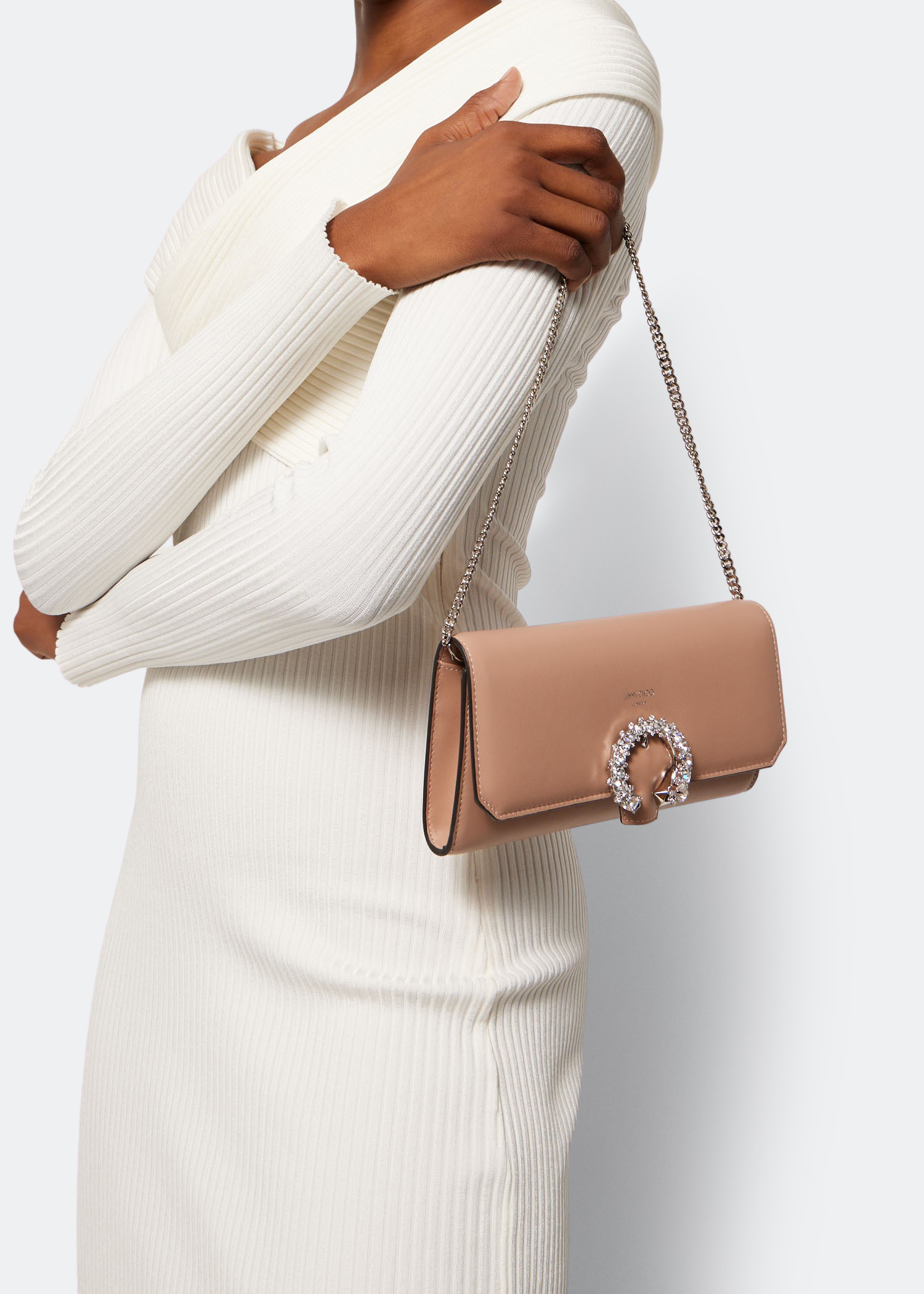

Chain wallet, Beige