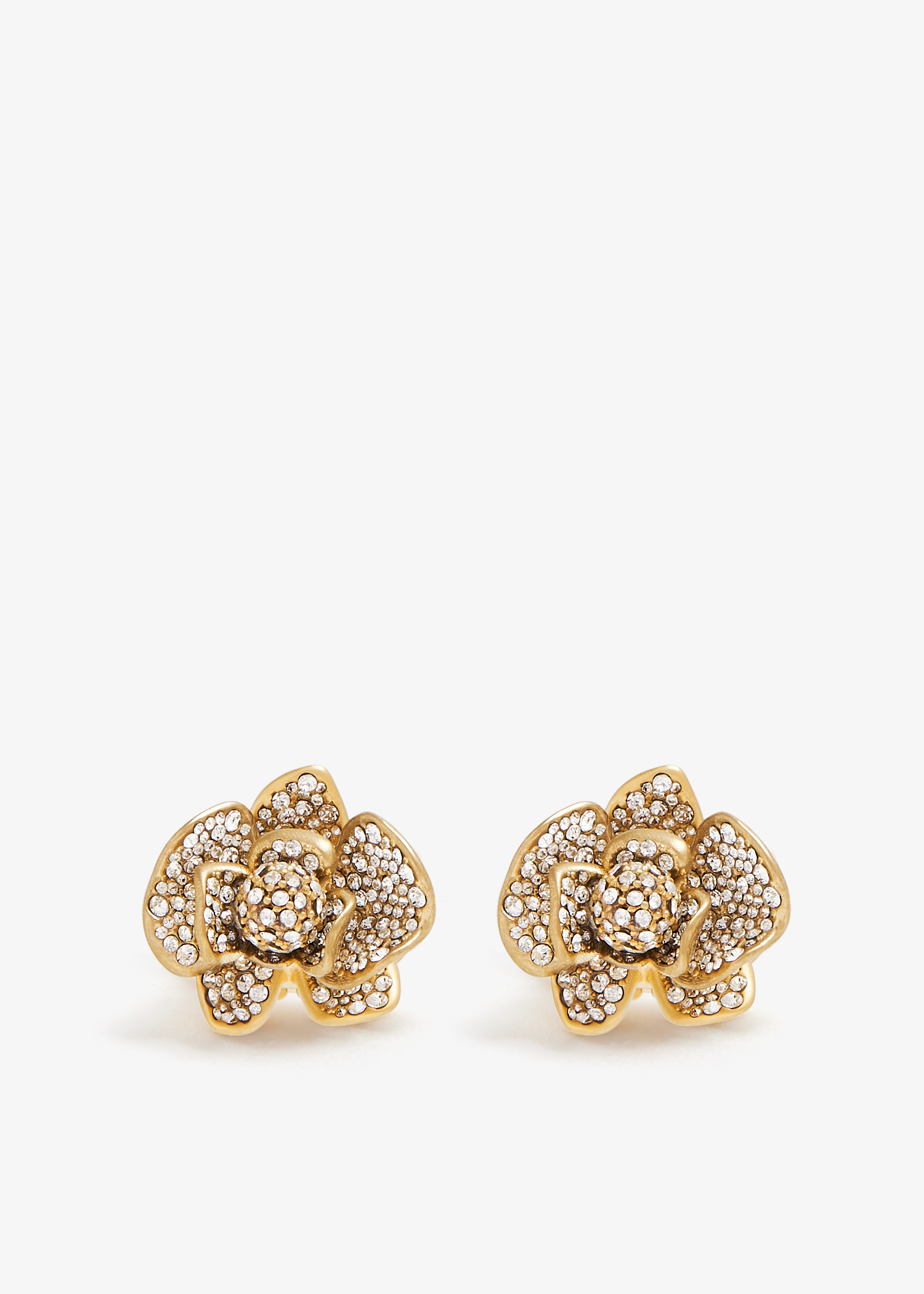 

Petal studs, Gold