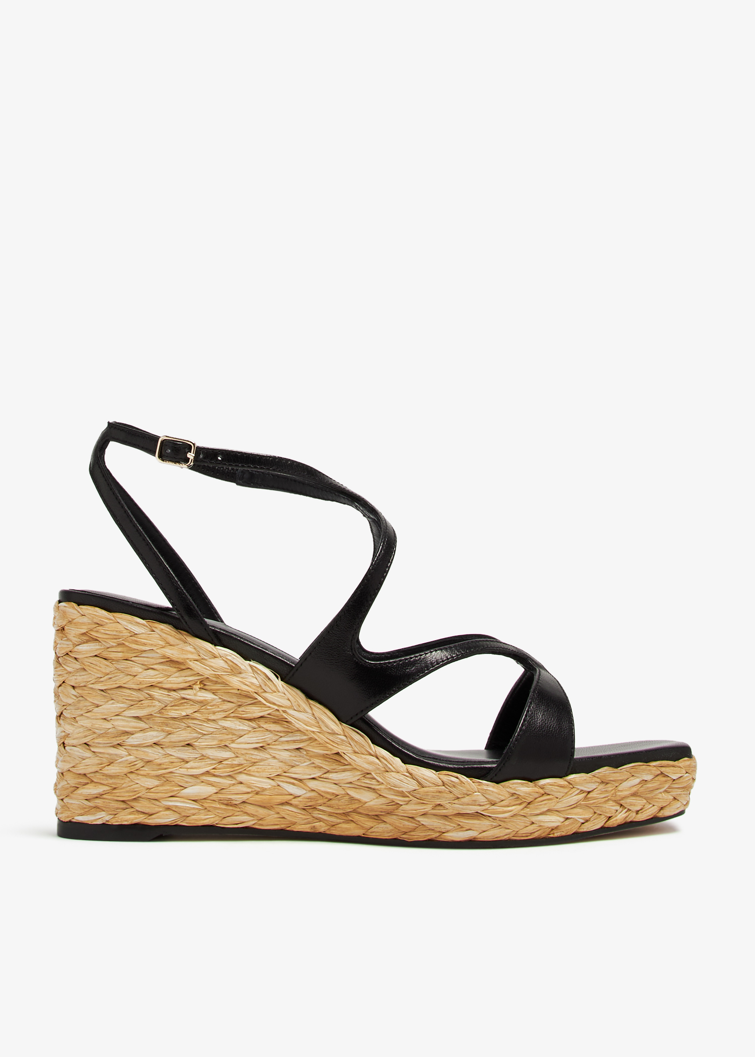 

Ayla 85 wedge sandals, Black