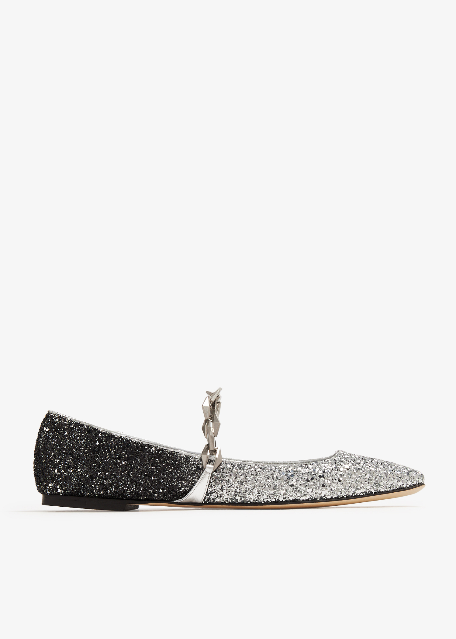 

Diamond Tilda ballet flats, Silver