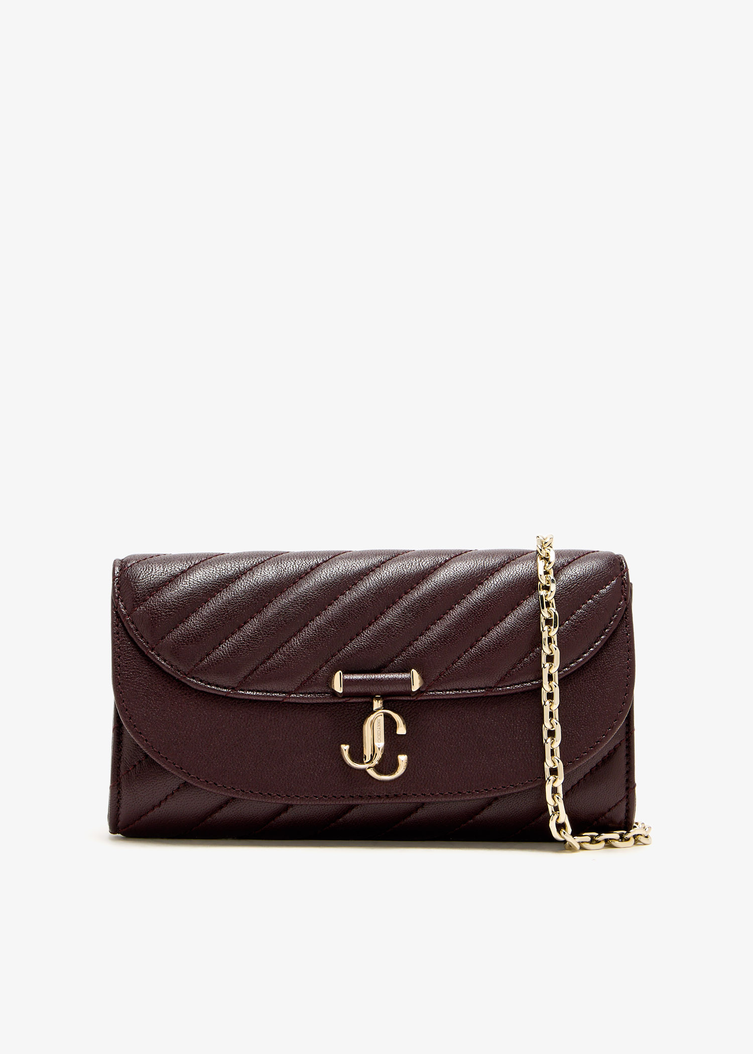 

Curve chain wallet, Burgundy