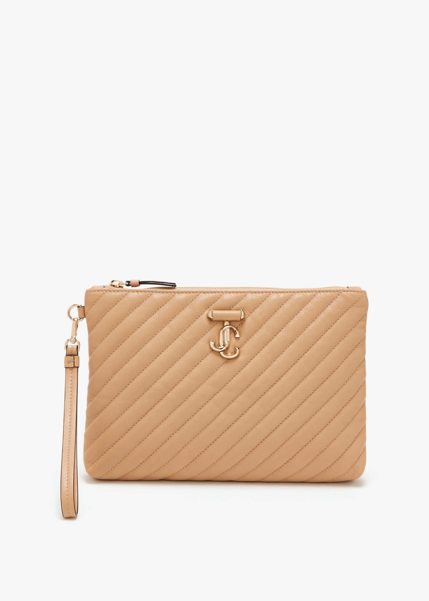 

Curve pouch, Beige