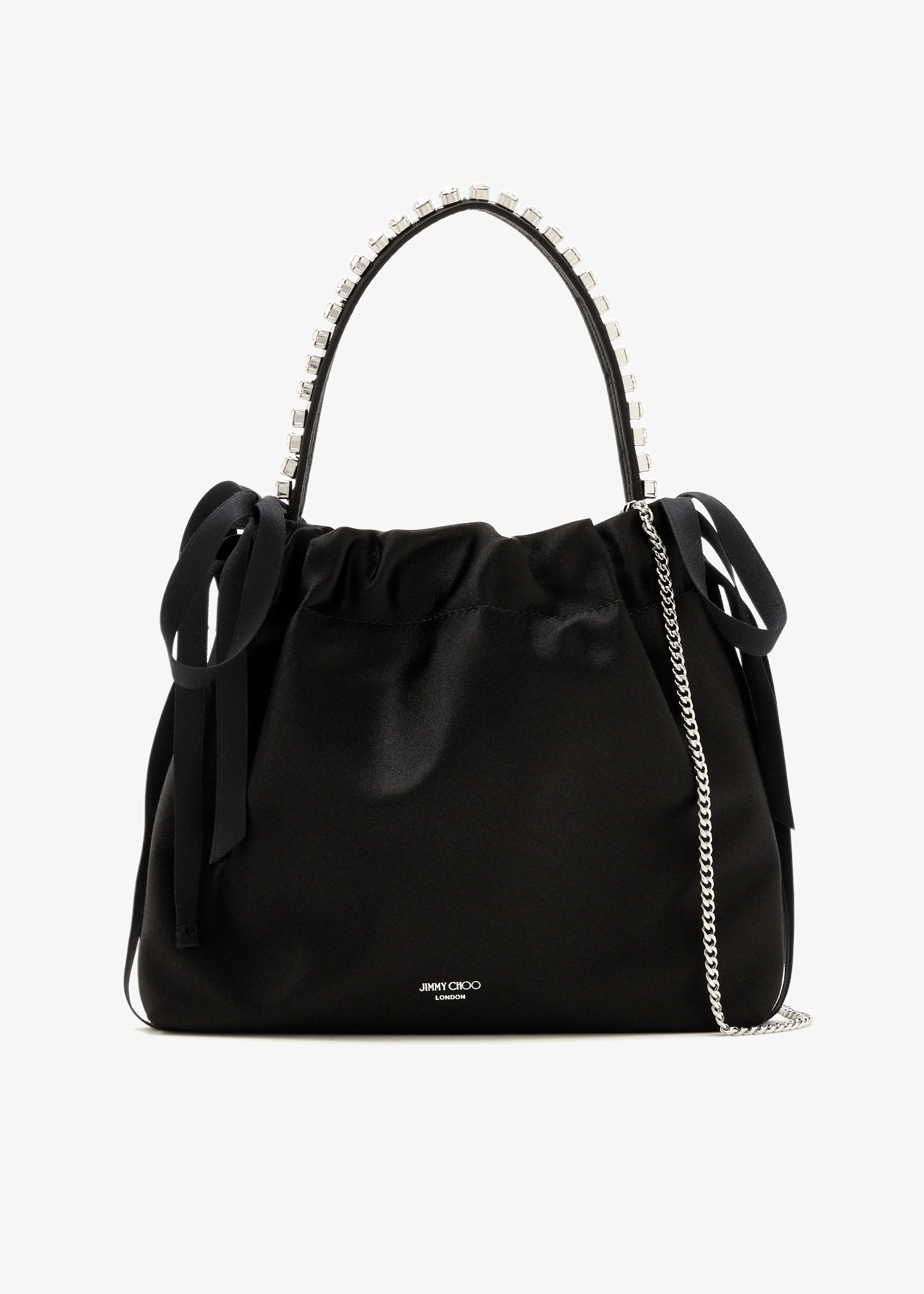 

Drawstring Mini top-handle bag, Black