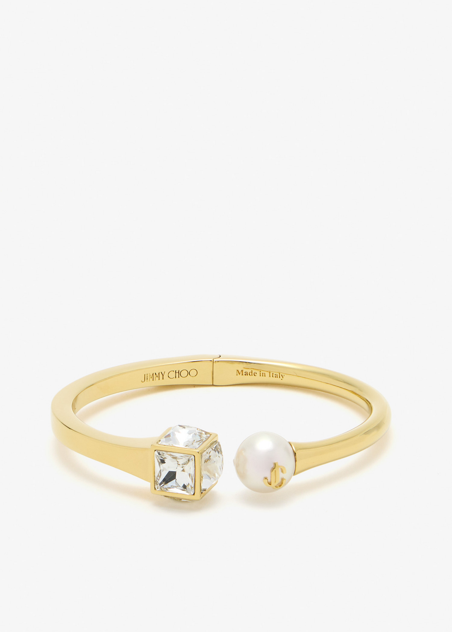 

Pearl Cube bangle bracelet, Gold