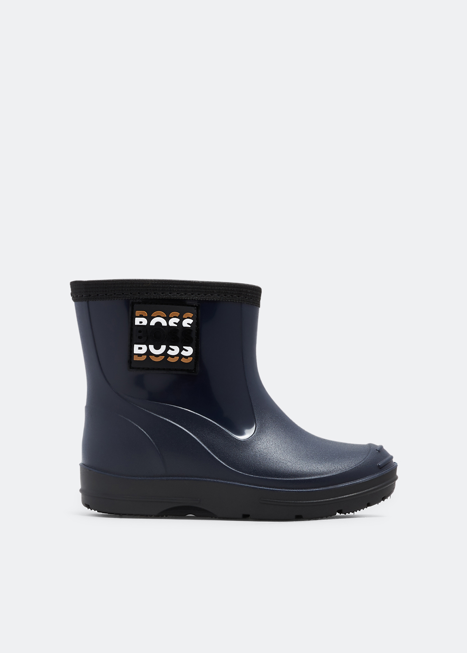 

Logo patch rain boots, Blue