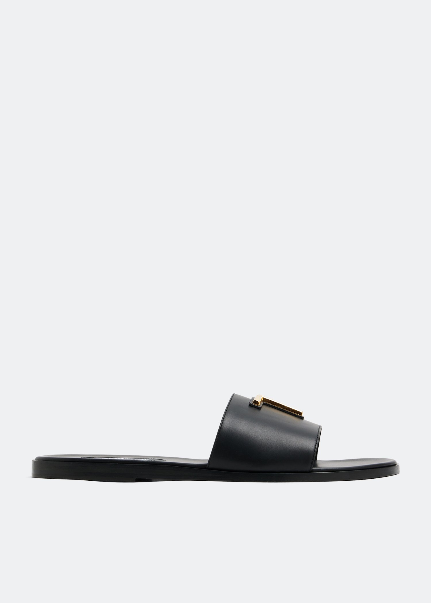 

Leather sandals, Black