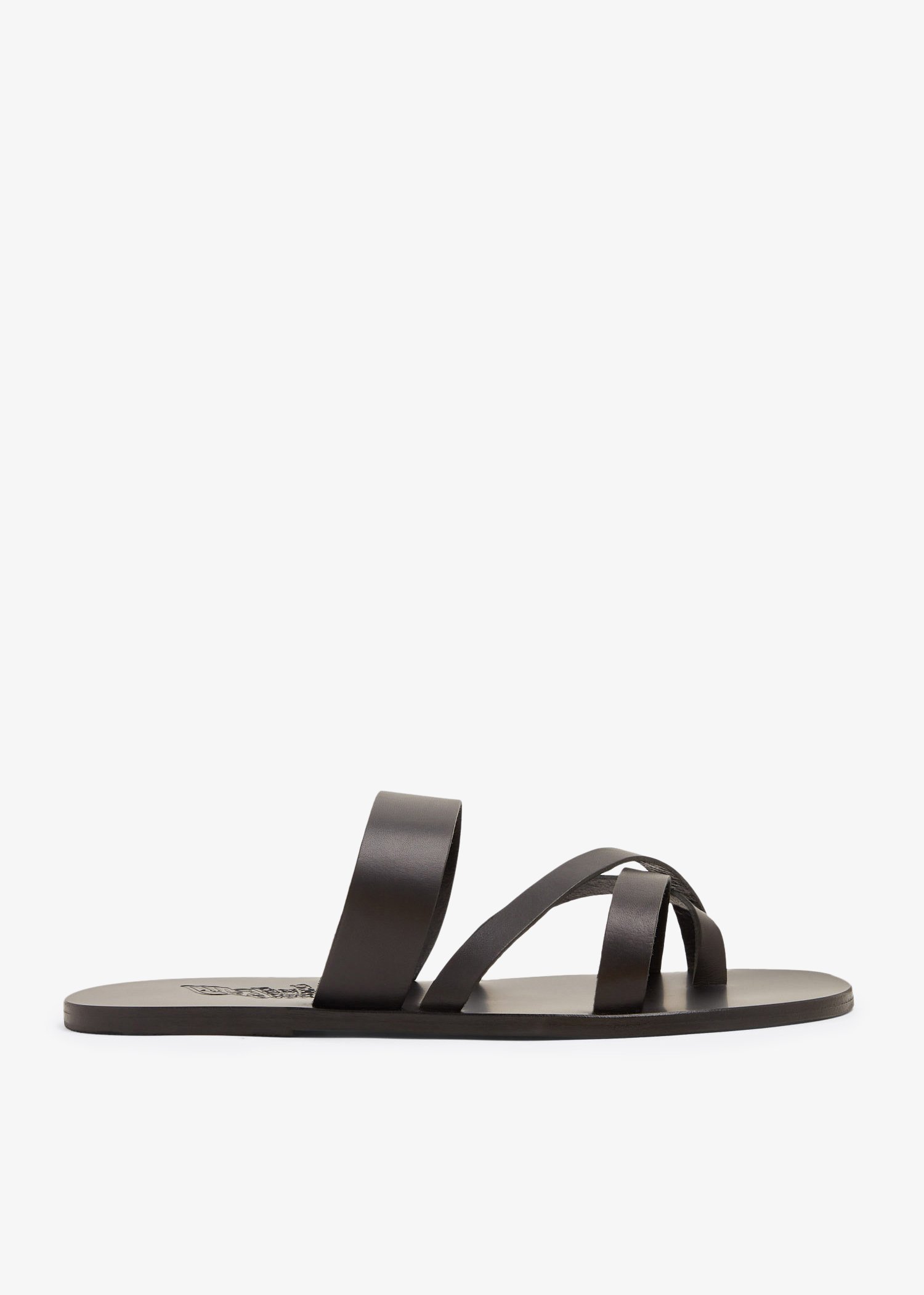 

Jason leather sandals, Black