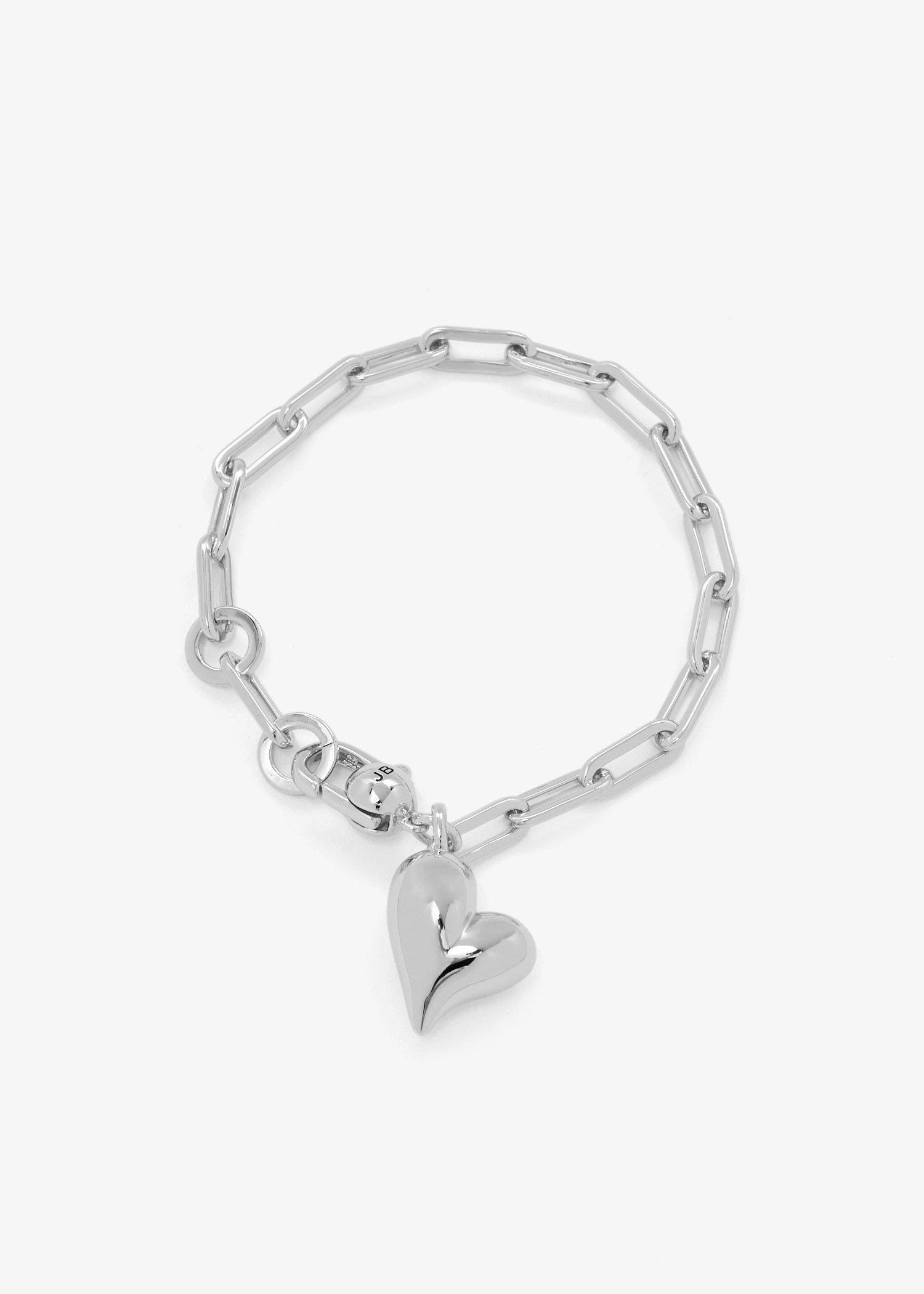 

Puffy Heart bracelet, Silver