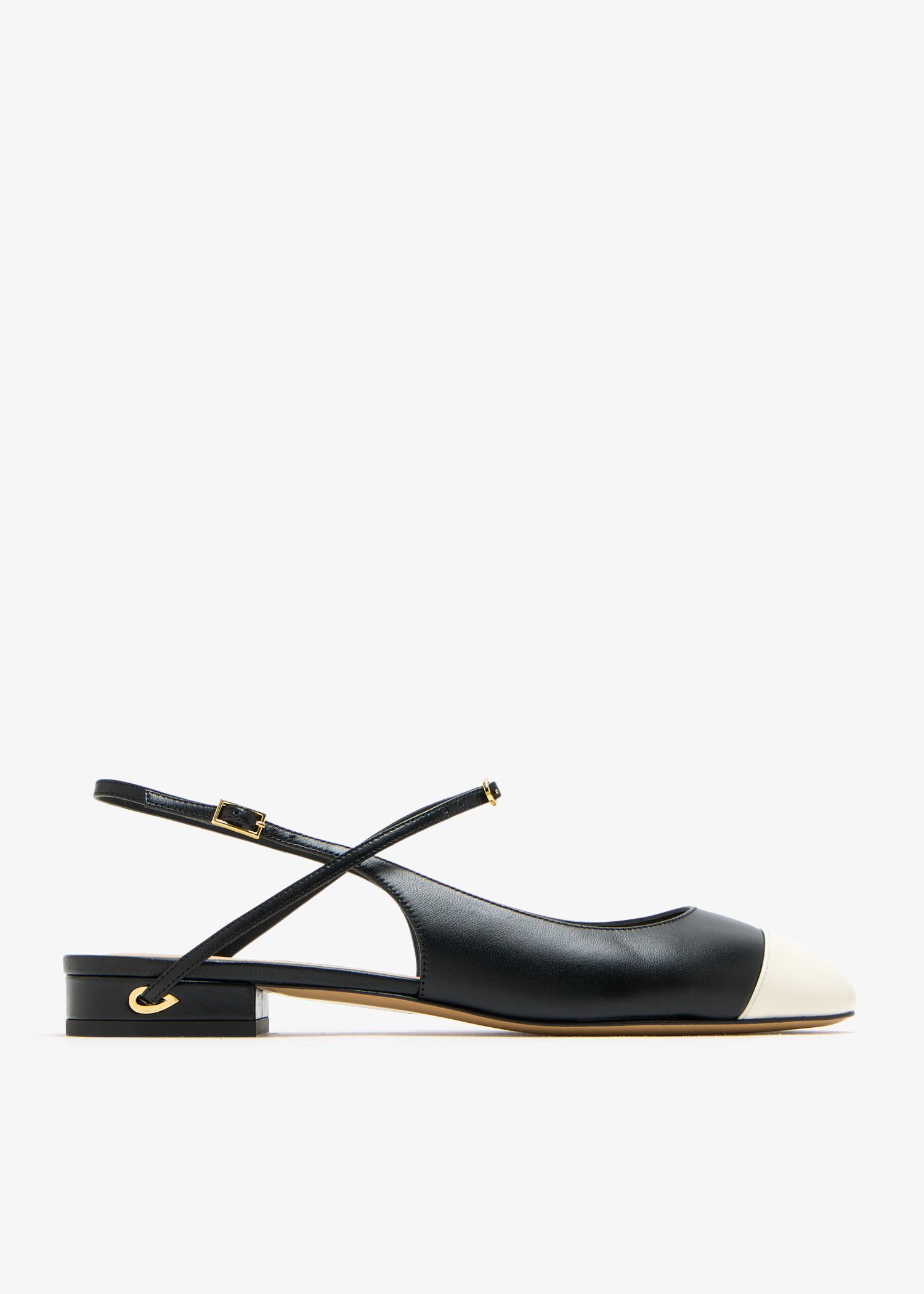 

Mattia slingback flats, Black