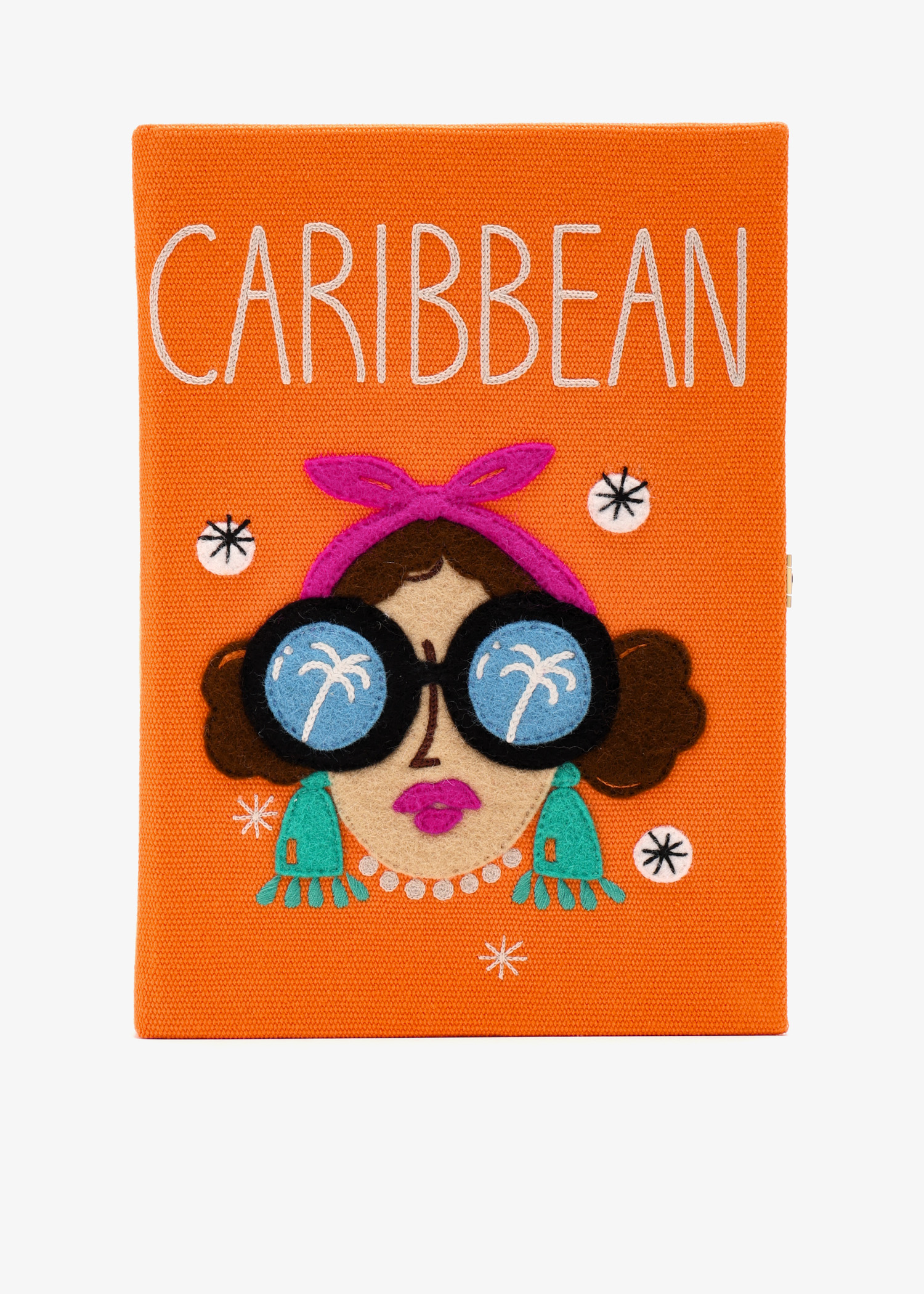 

Caribbean book clutch, Orange