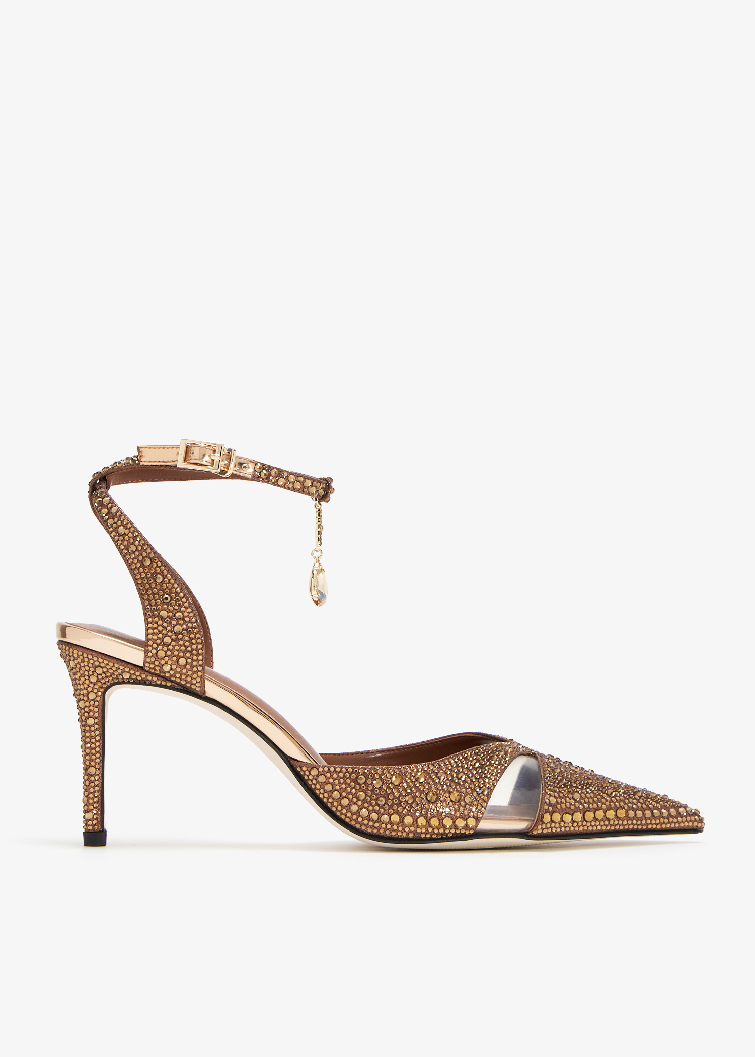 

Haidi Artificial Crystal pumps, Brown