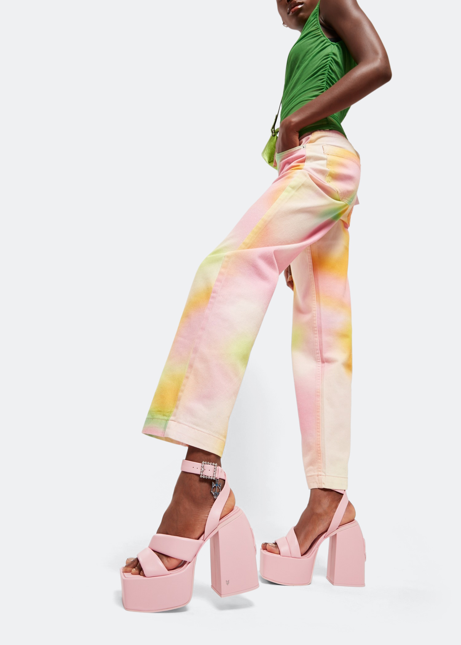 

Jingle platform sandals, Pink