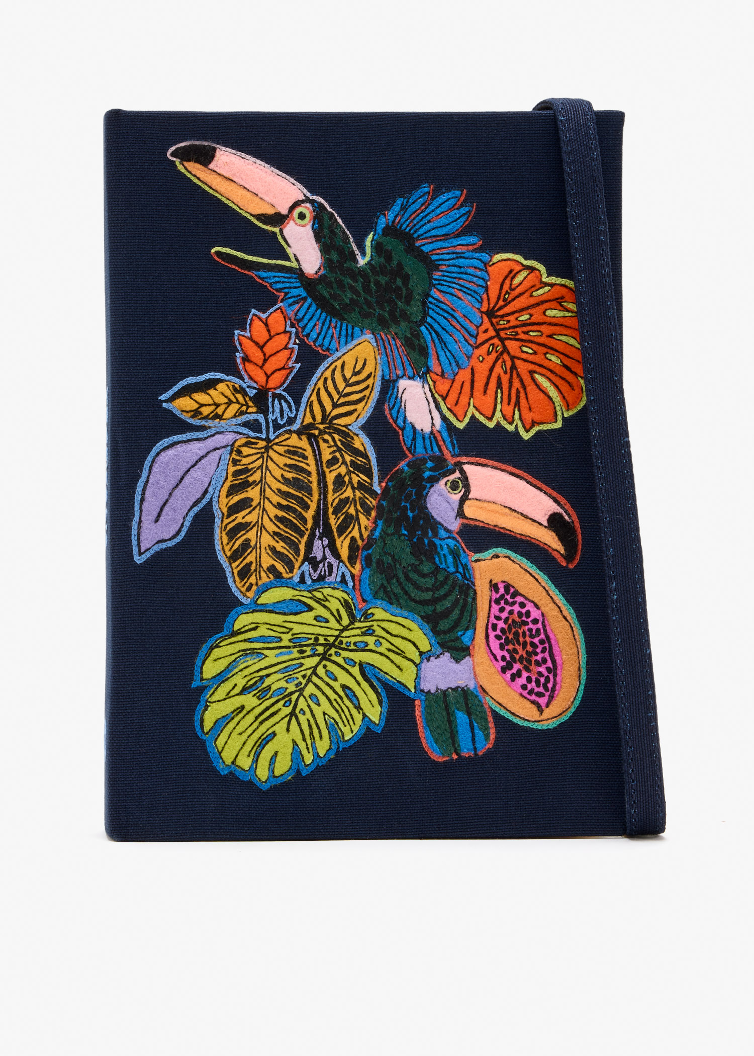 

Tropicalia book clutch, Multicolored